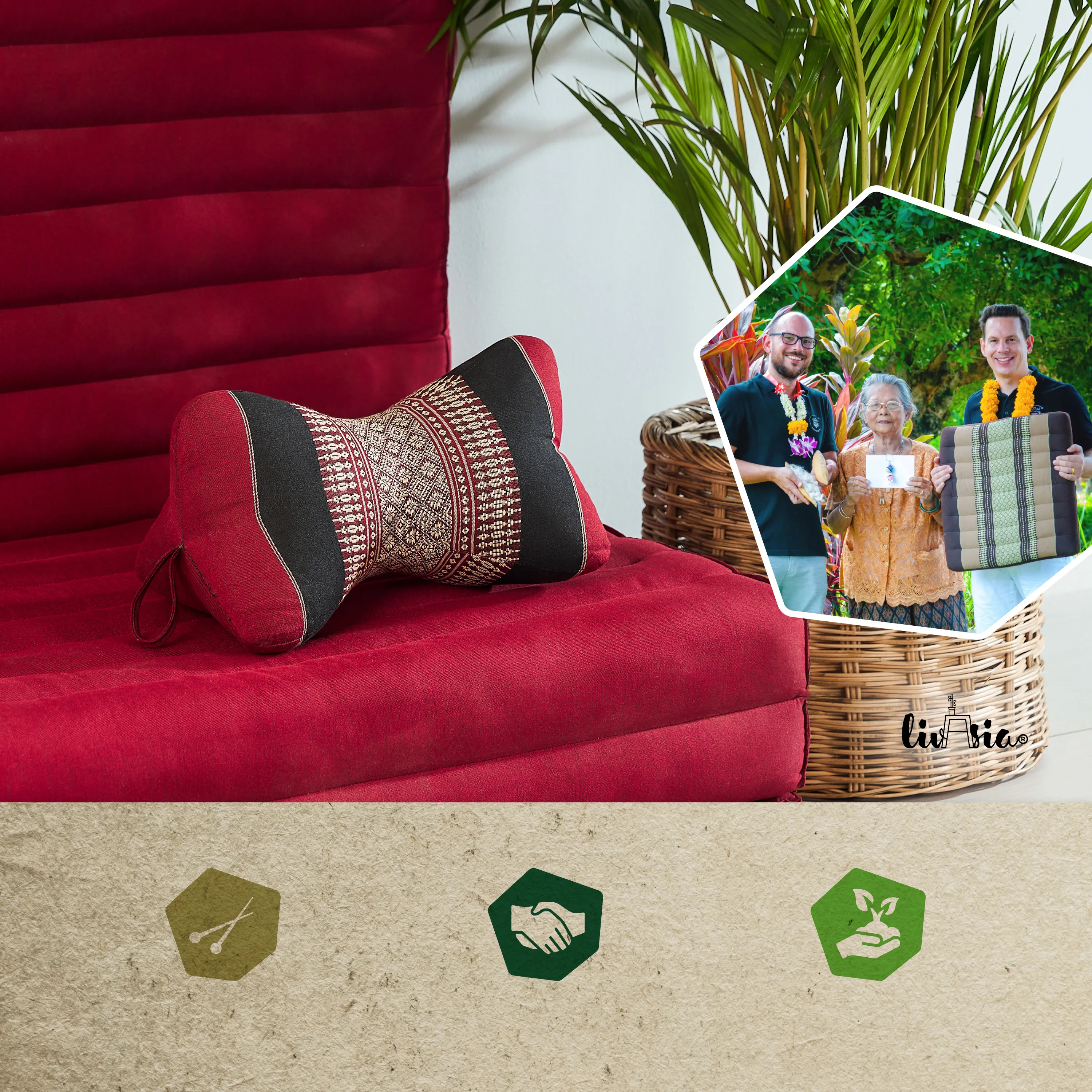 Coussin os en kapok
