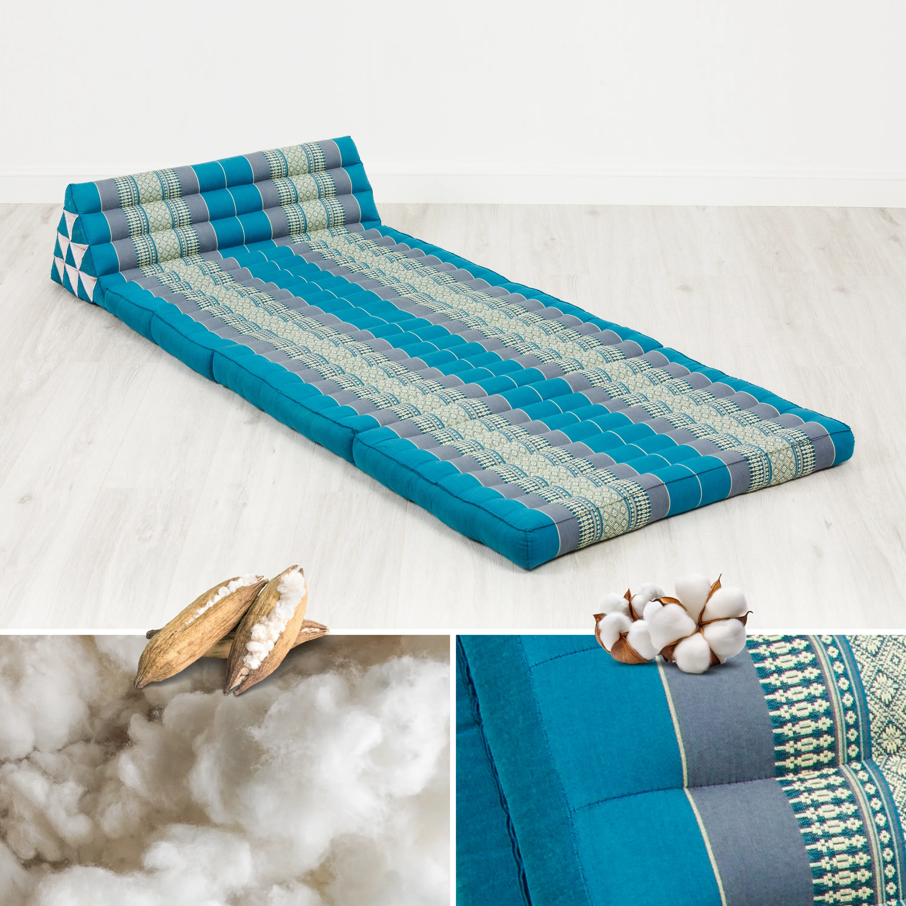 Coussin thaï en kapok largeur XXL