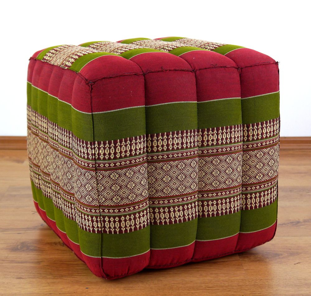 Coussin cube en kapok
