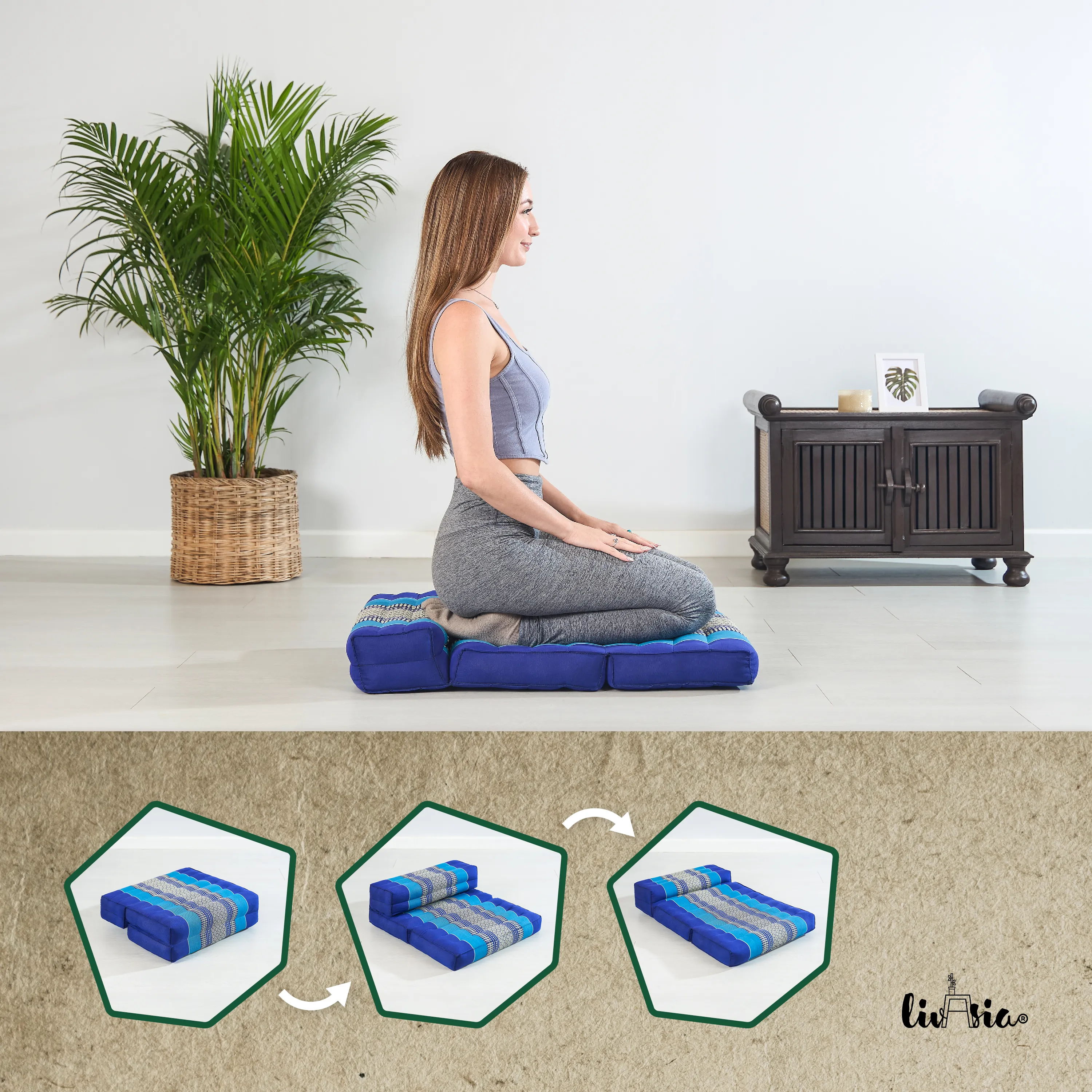 Coussin de maintien pliable en kapok