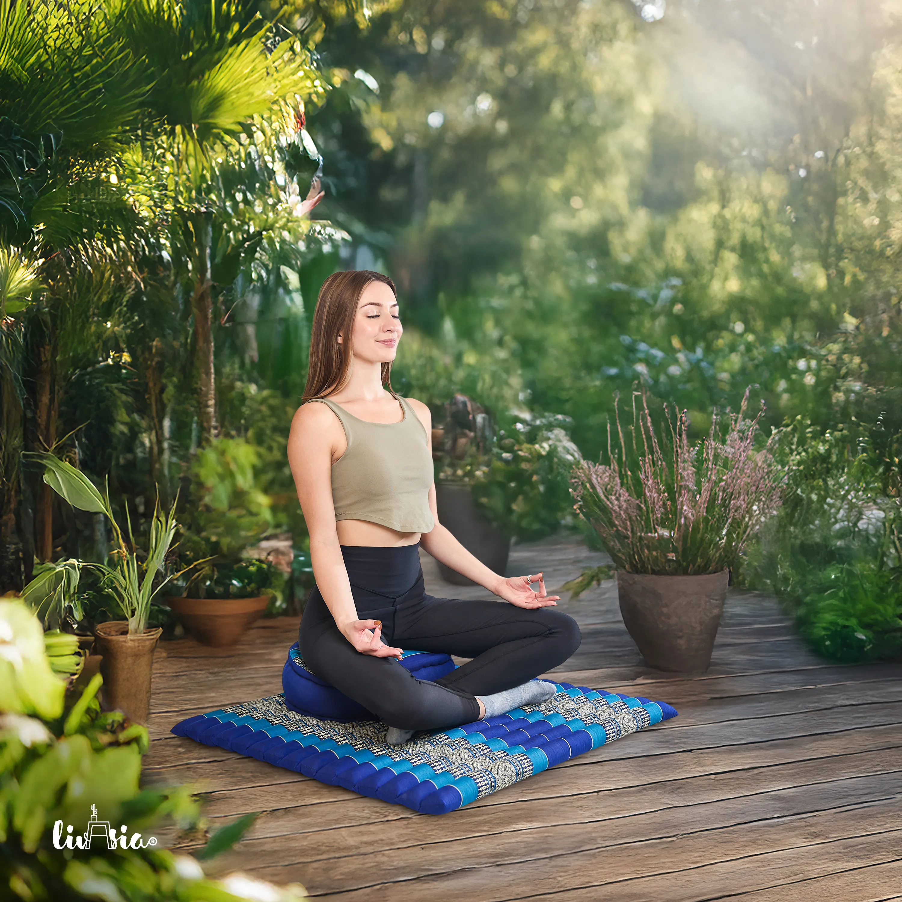 Set de coussins de méditation en kapok XL