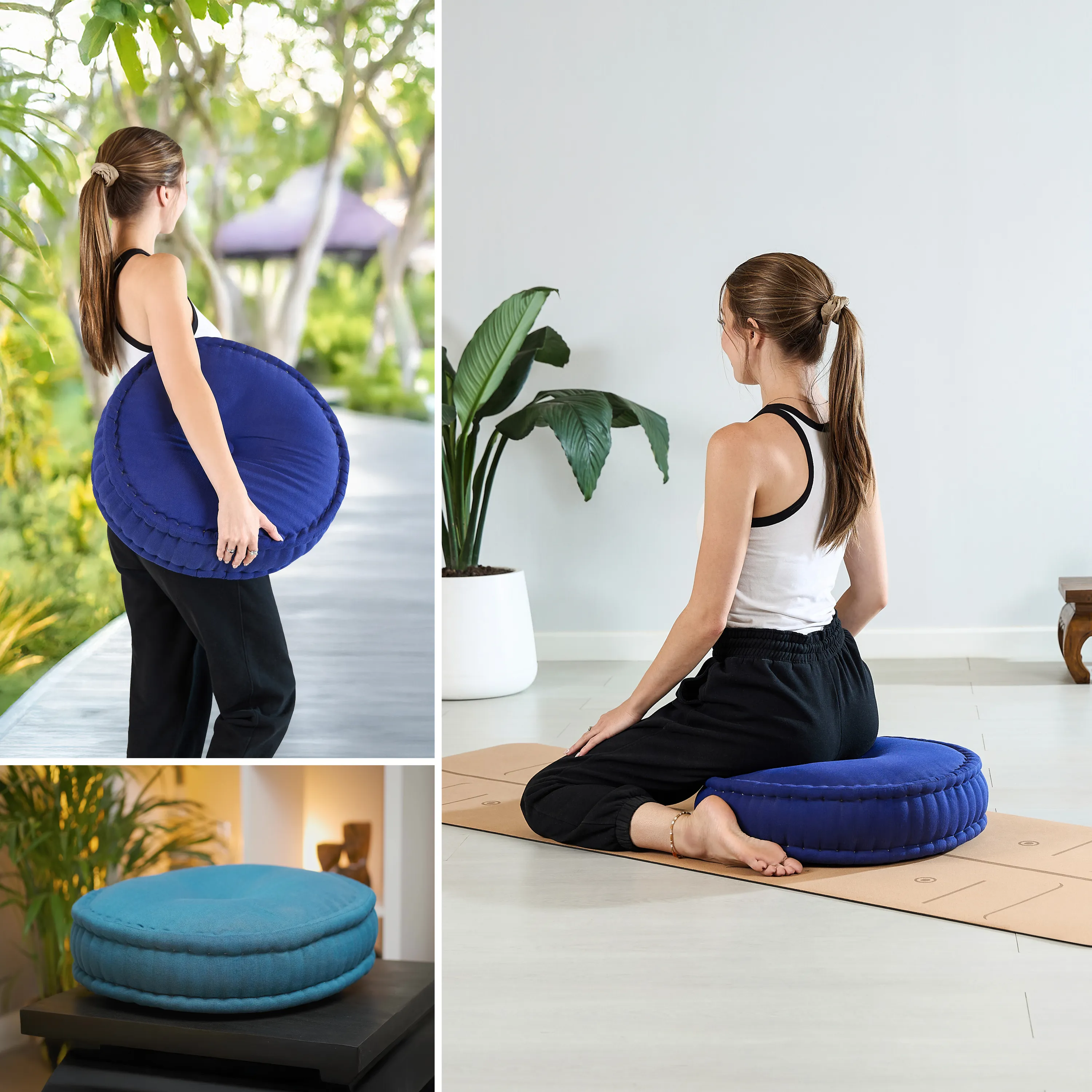 Zafu grande taille en kapok, Basic