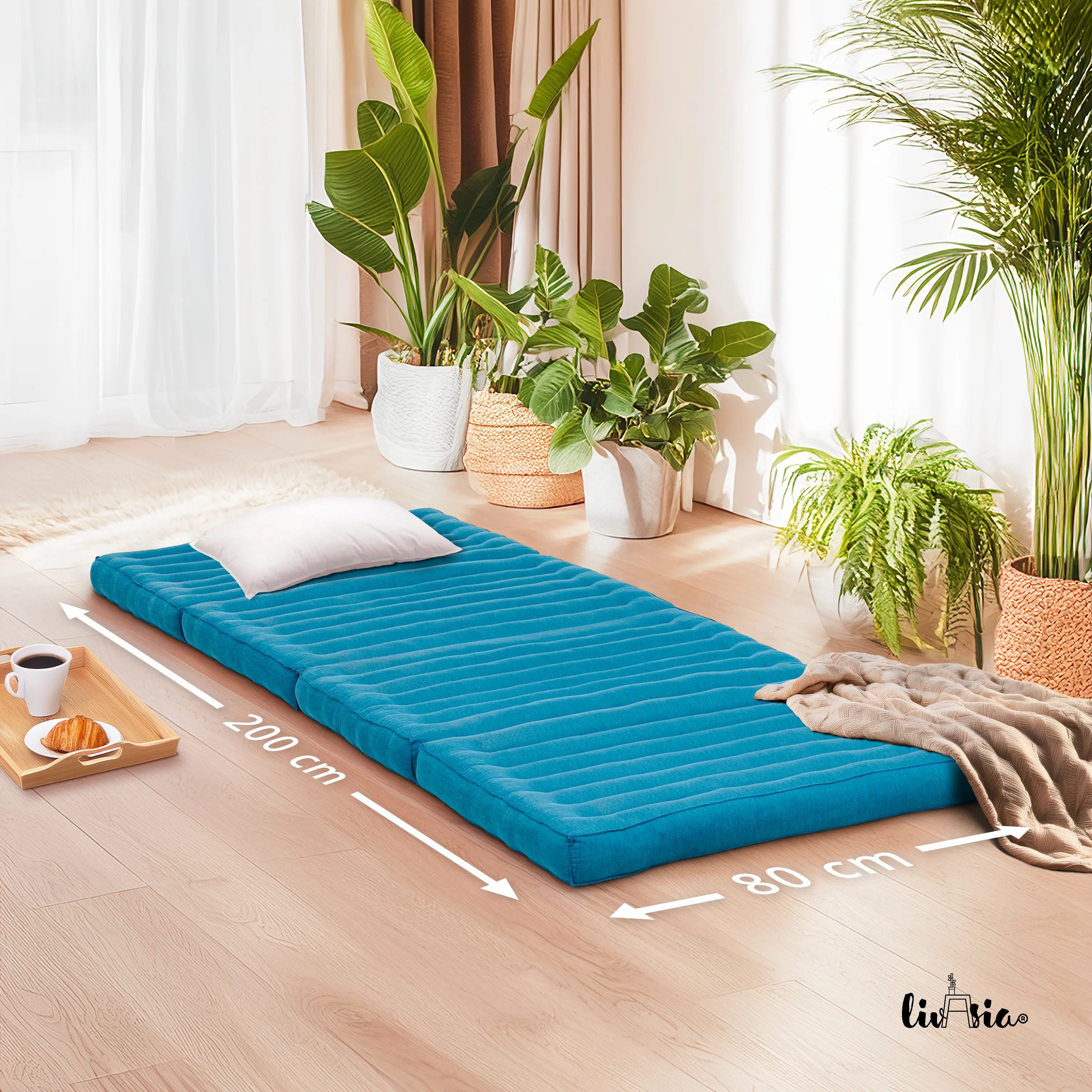 Matelas pliable en kapok, 80 cm de large, Basic
