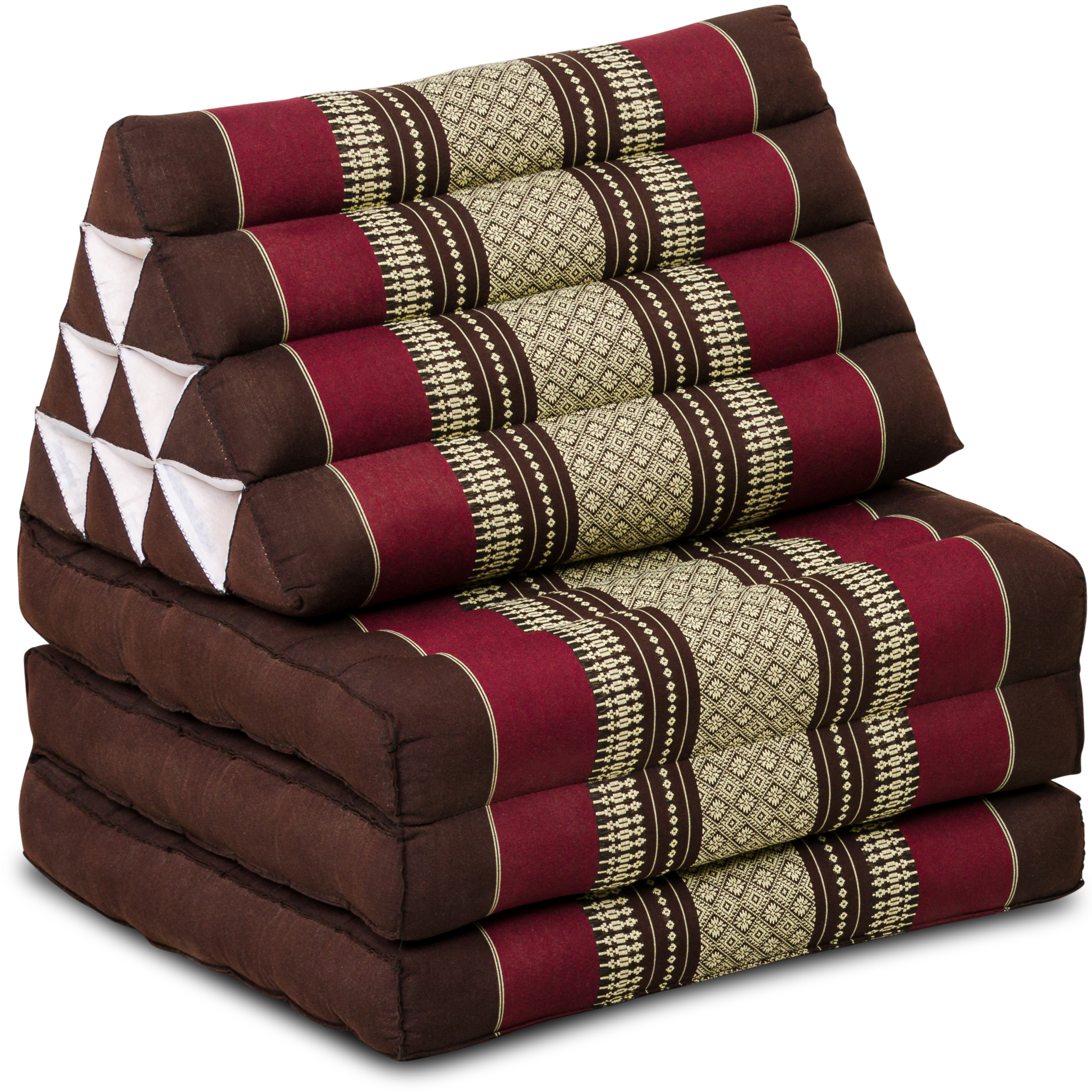 Coussin thaï avec matelas 3 parties en kapok, Classic