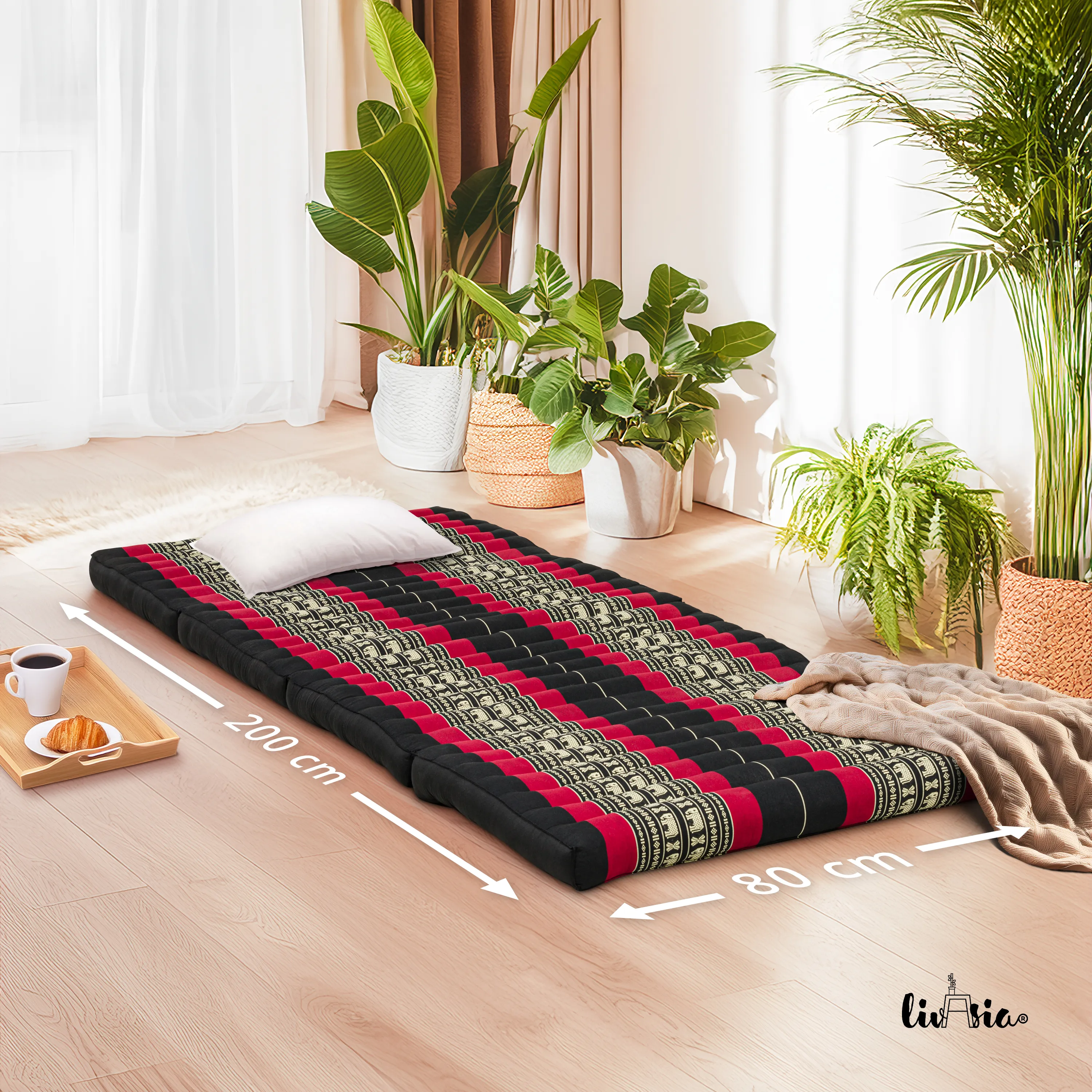 Matelas pliable en kapok, 80 cm de large, Classic