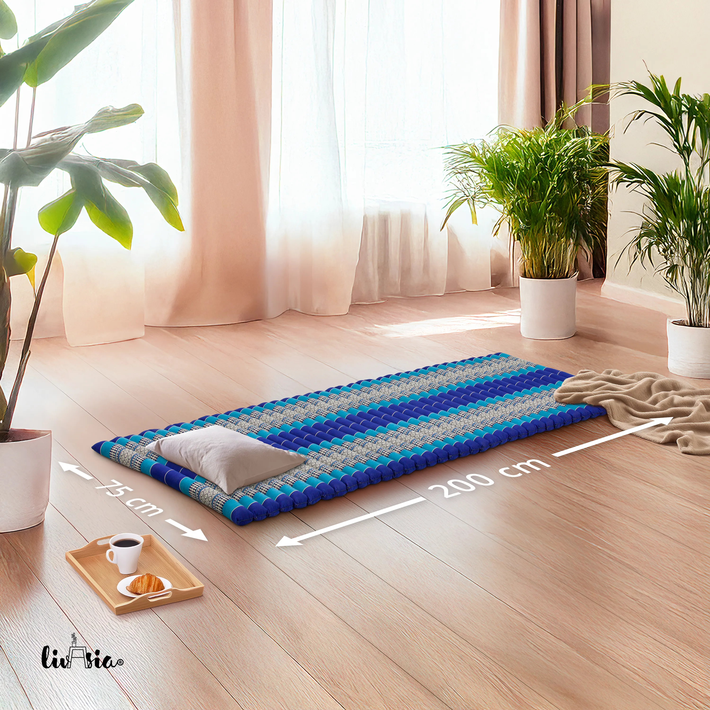 Tapis enroulable en kapok, 75 cm de large