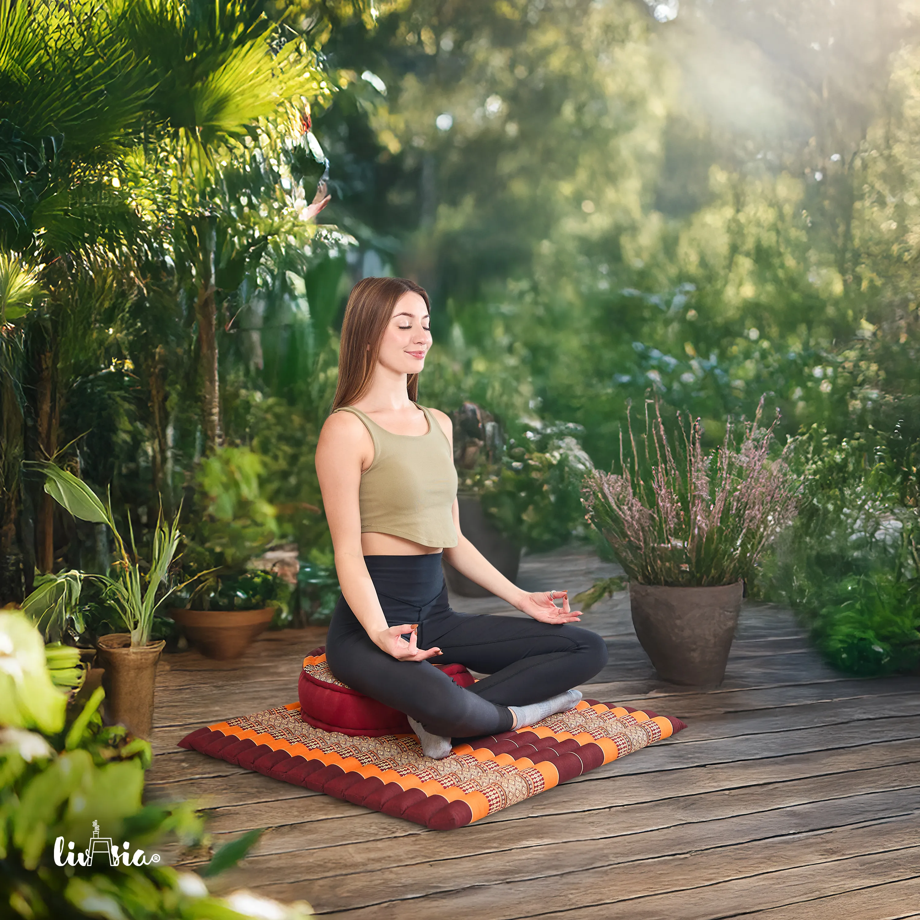Set de coussins de méditation en kapok XL