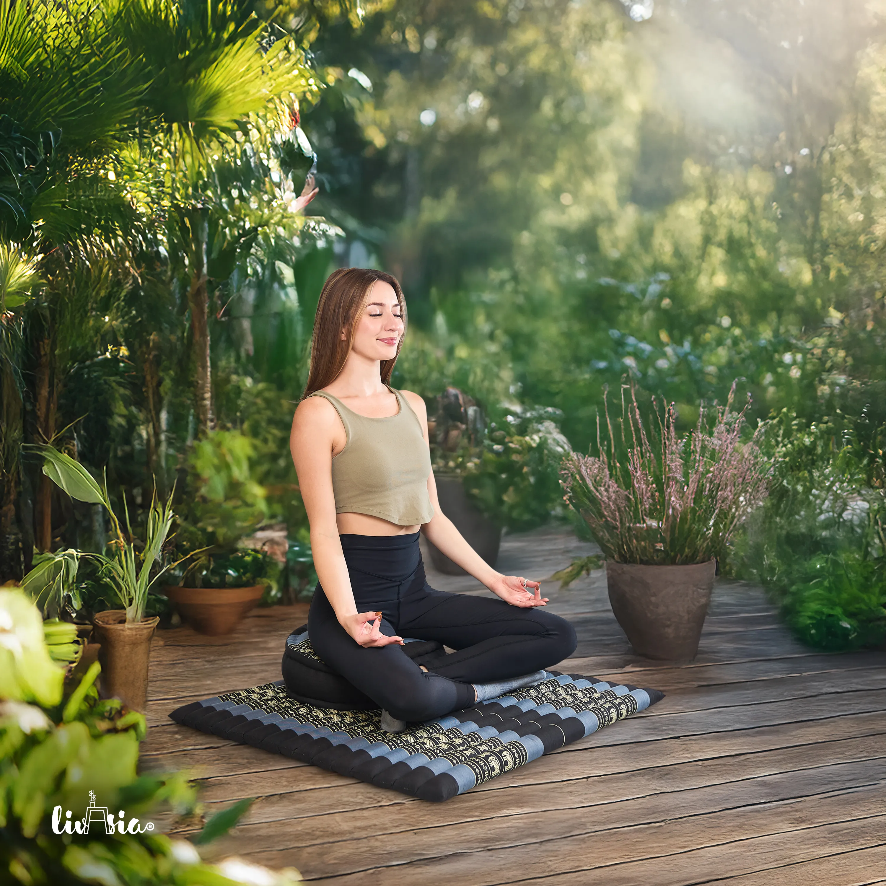 Set de coussins de méditation en kapok XL