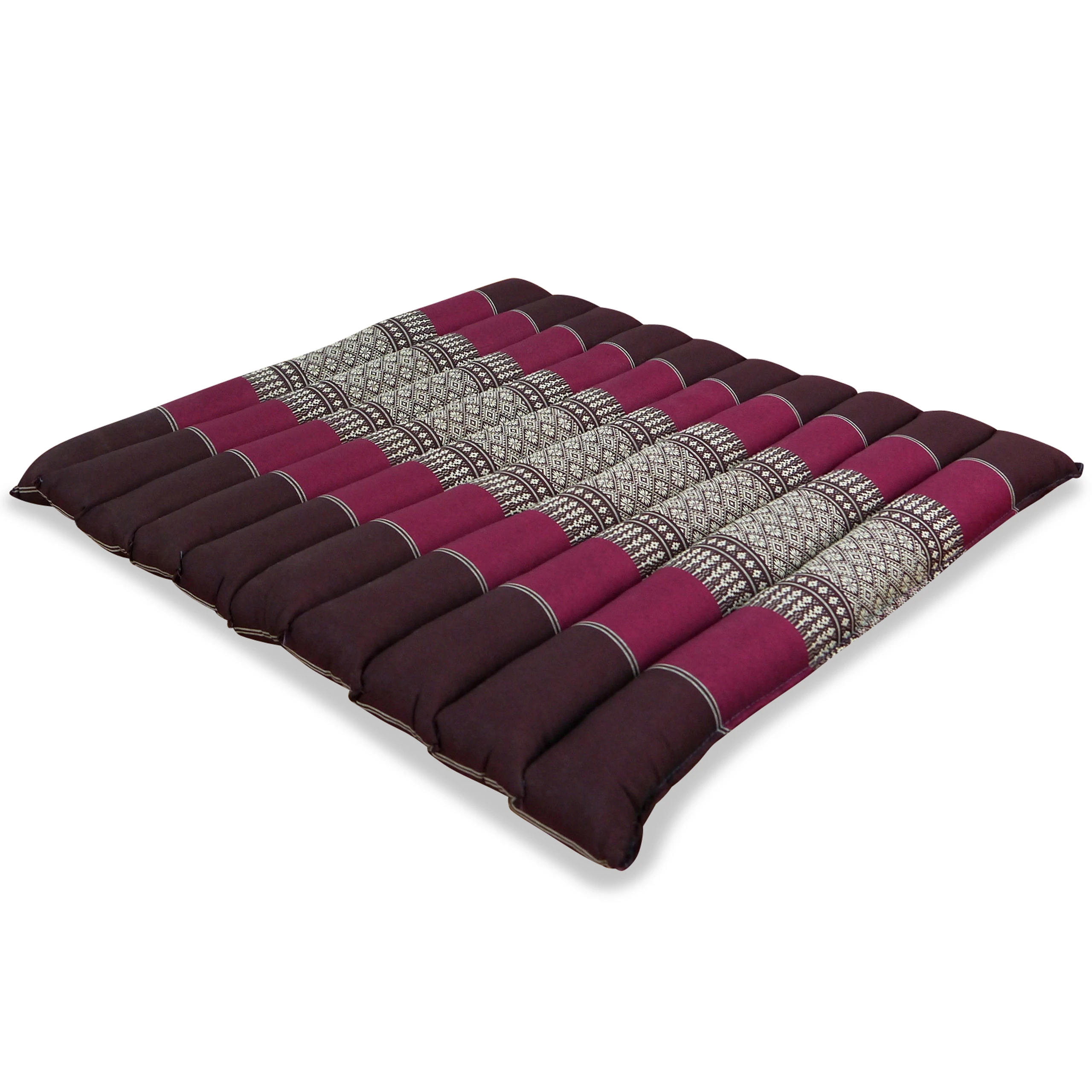 Coussin surpiqué en kapok 50 cm