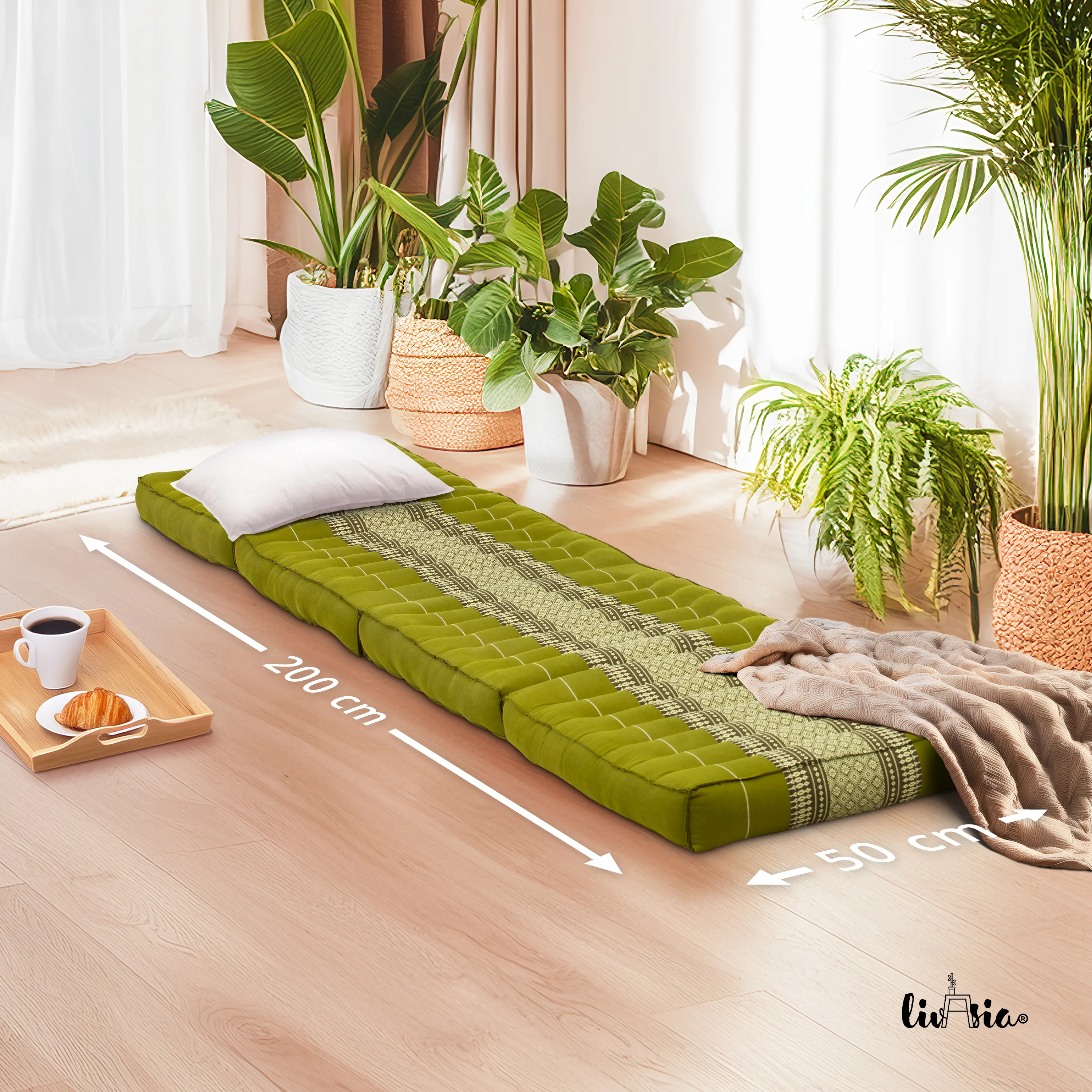 Matelas pliable en kapok, 50 cm de large, Classic