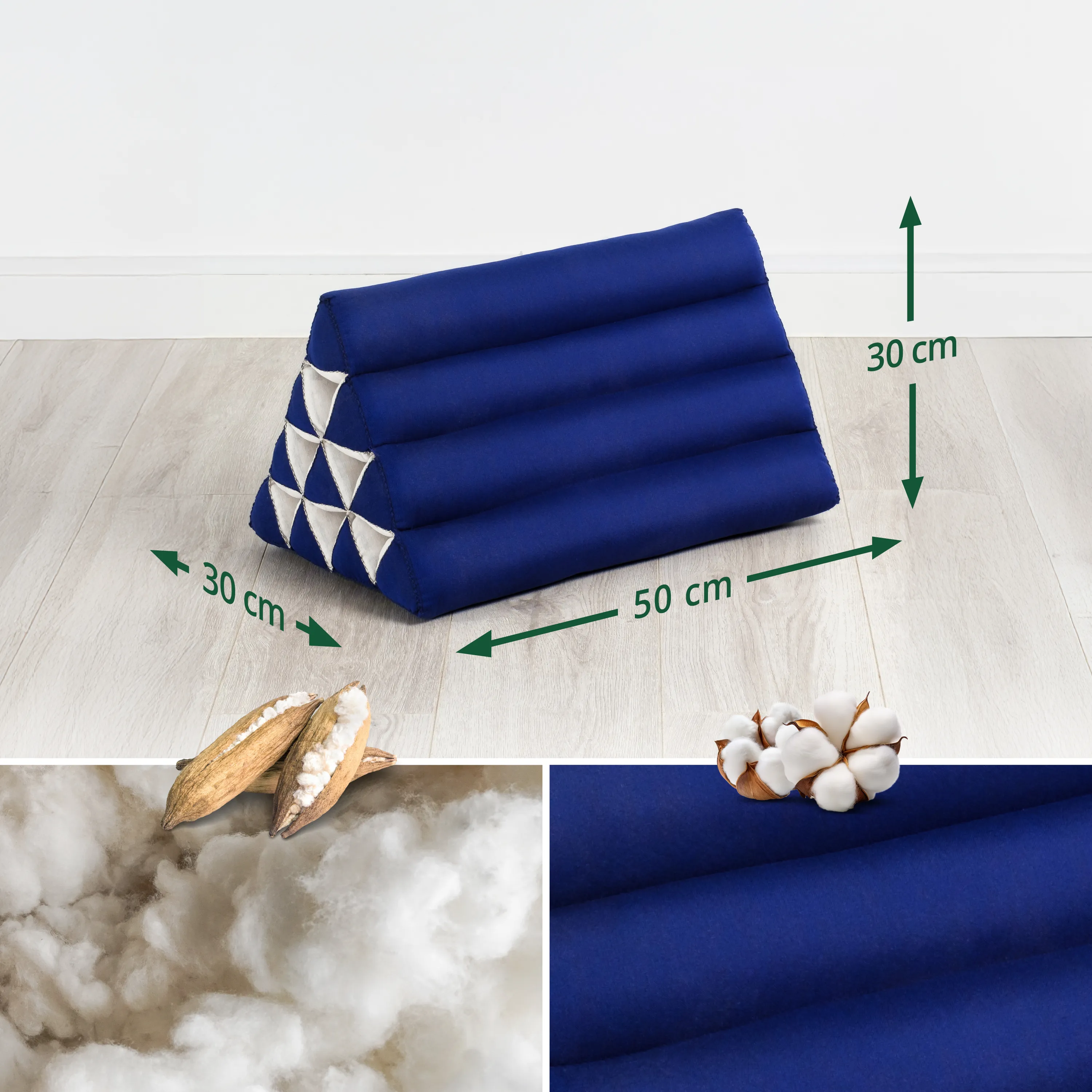 Coussin triangulaire en kapok, Basic