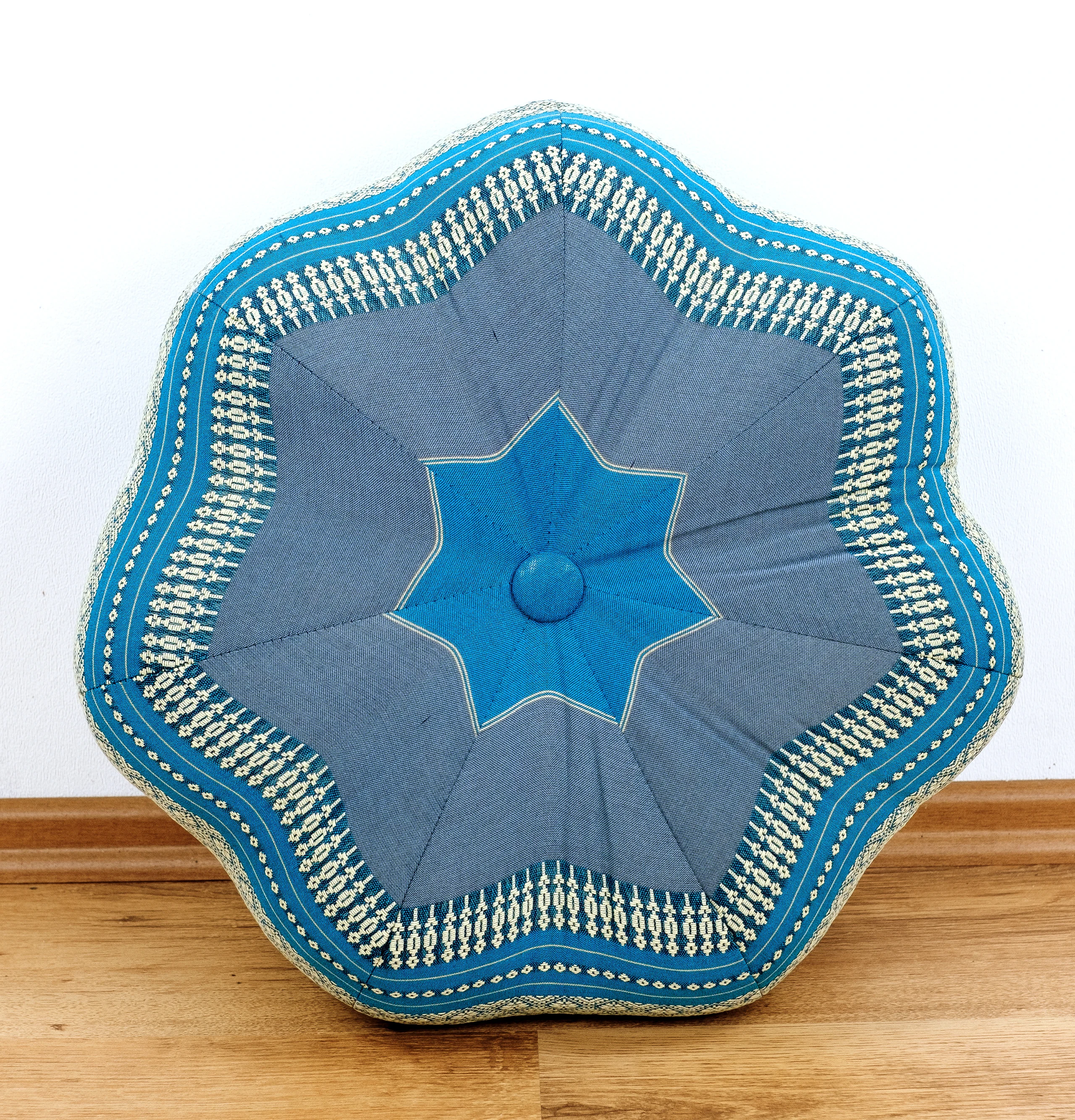 Zafu étoile grande taille en kapok