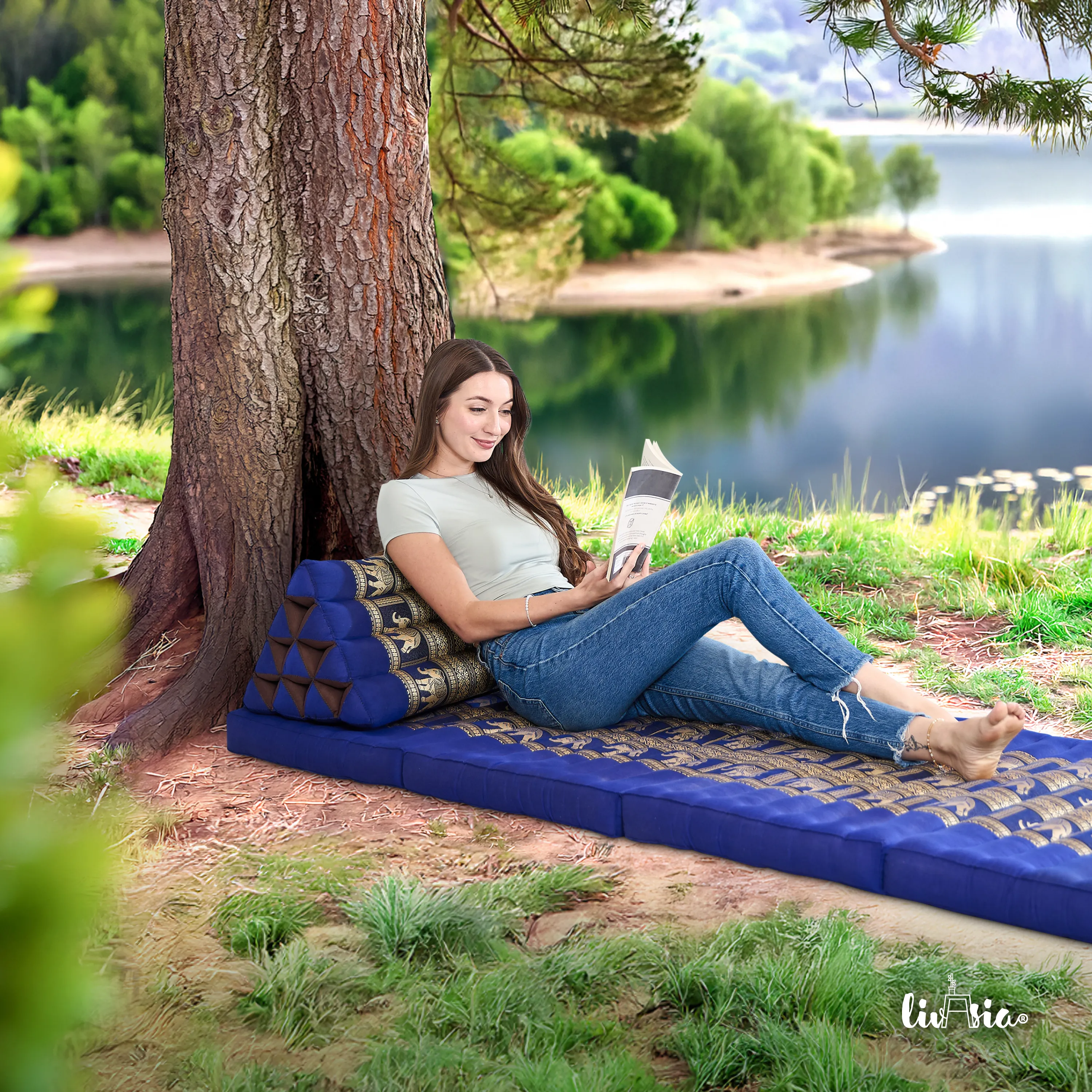 Coussin triangulaire en kapok, Deluxe