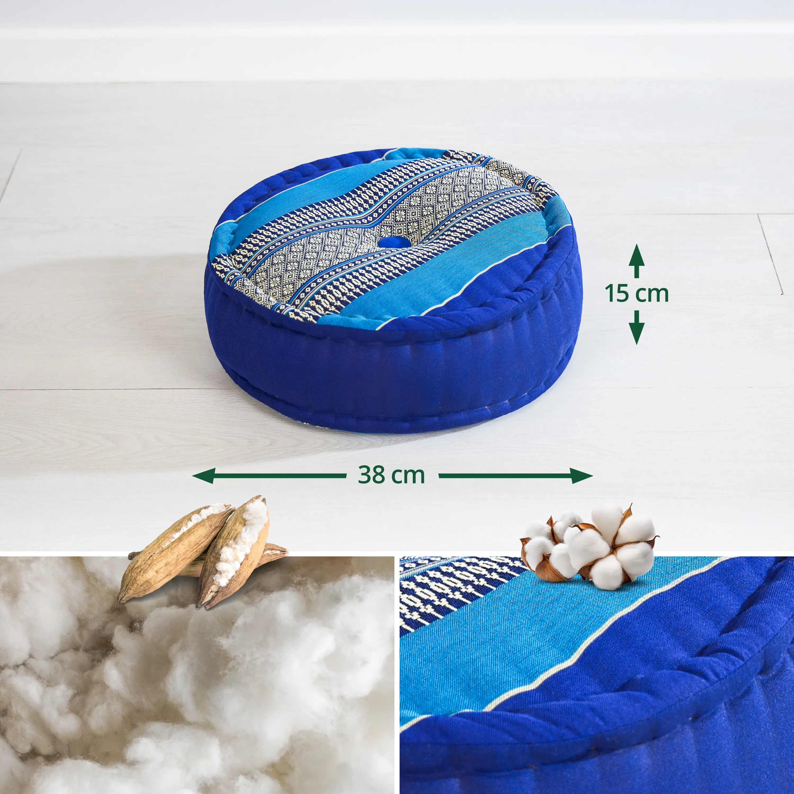 Zafu grande taille en kapok, Classic
