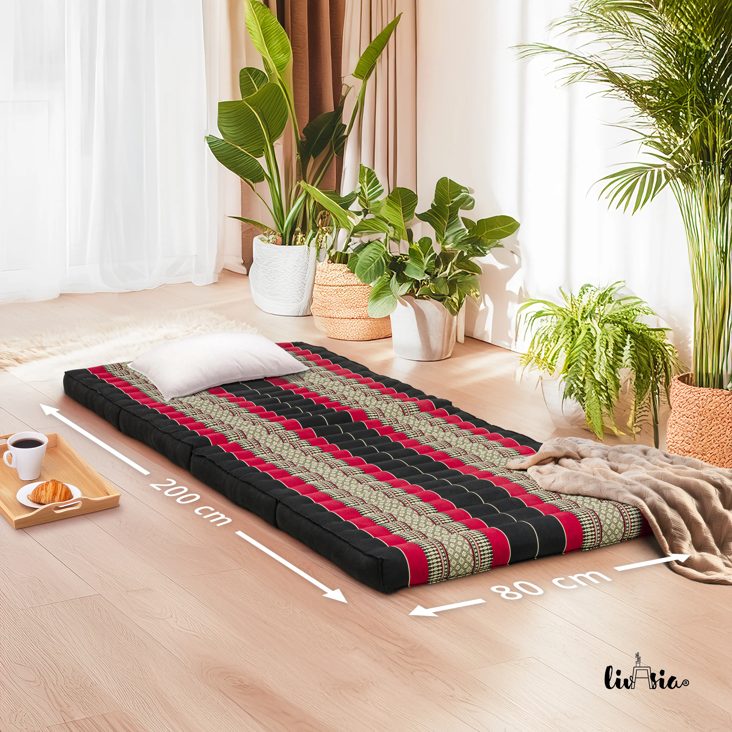 Matelas pliable en kapok, 80 cm de large, Classic