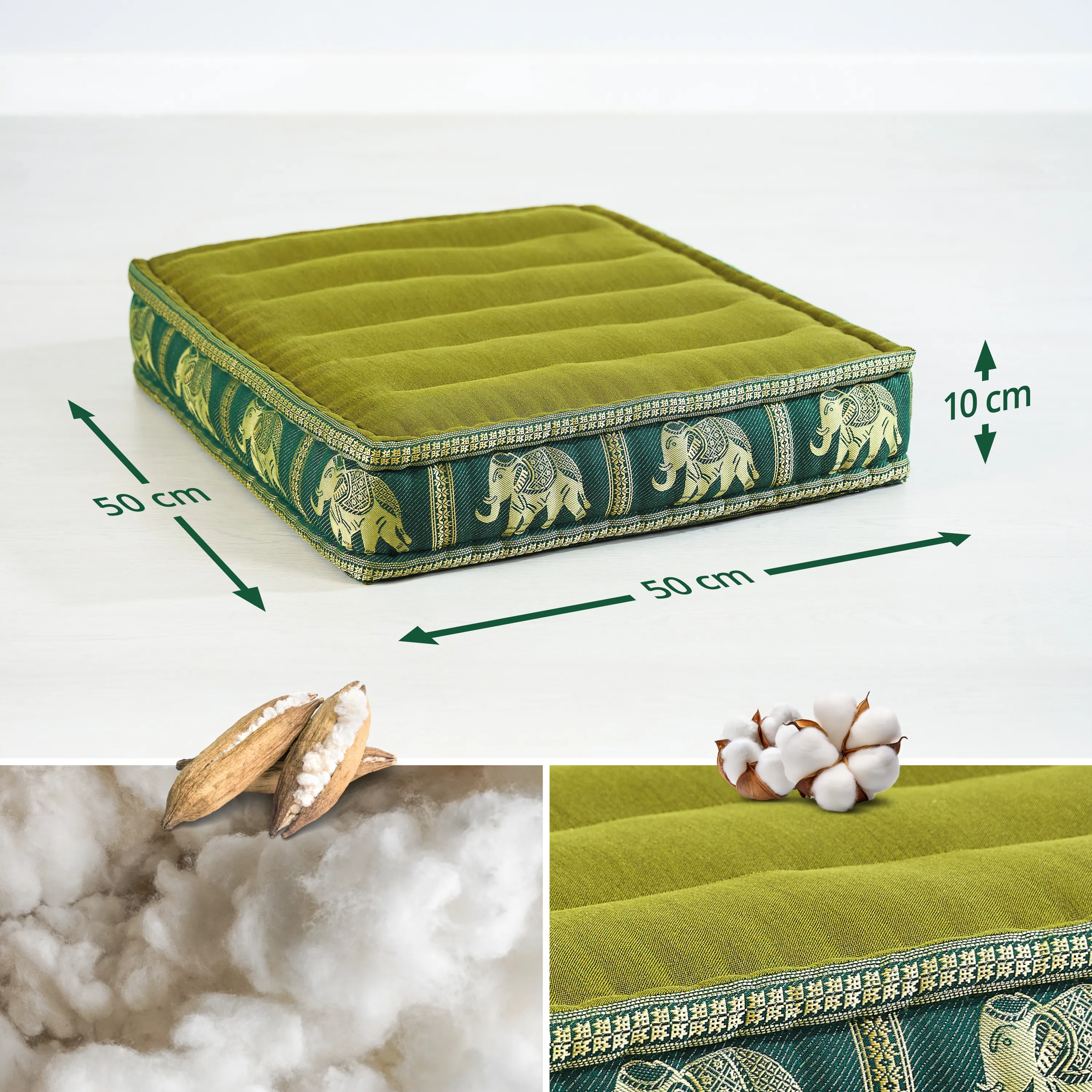 Coussin de sol en kapok, Deluxe