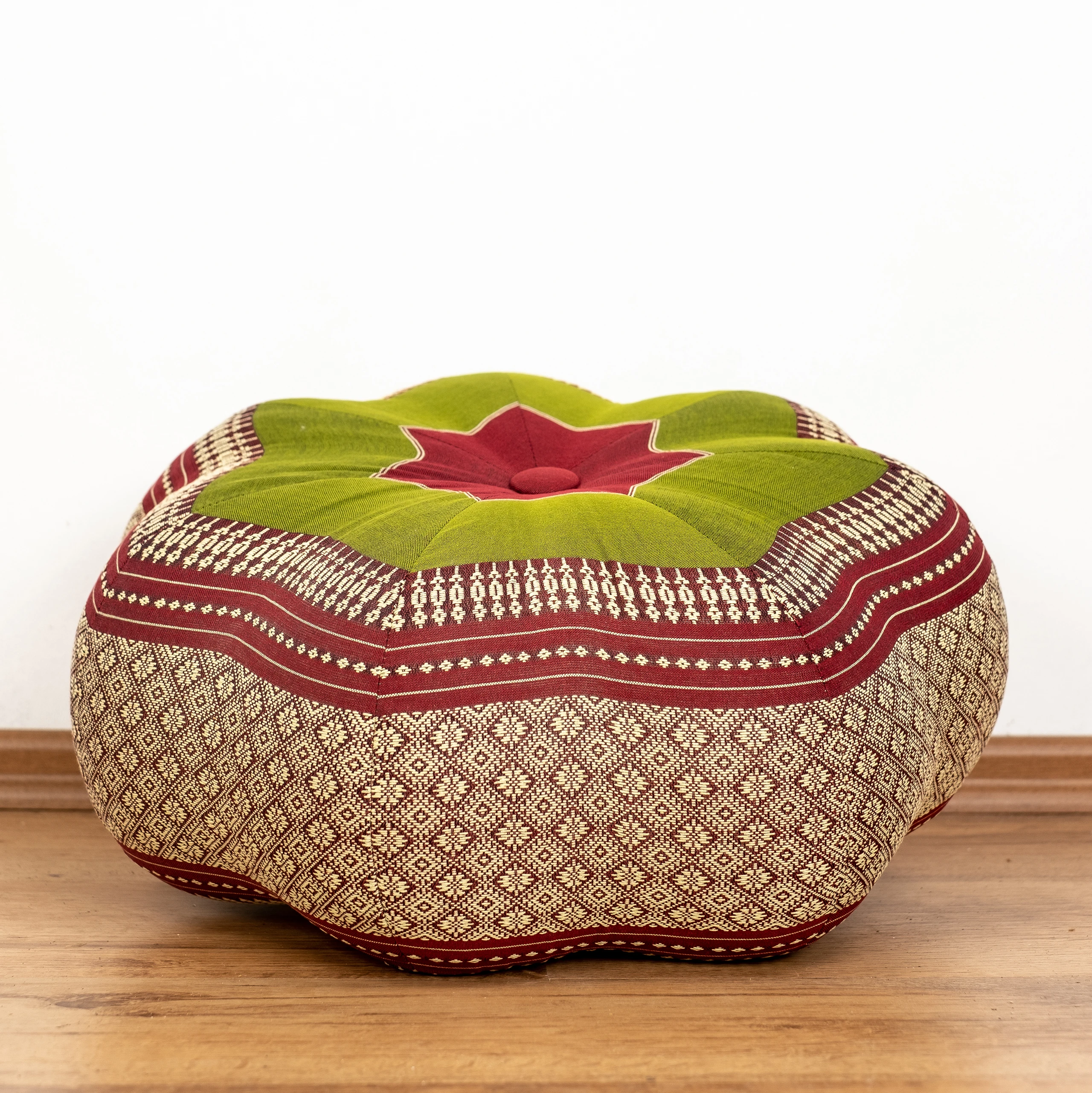 Zafu étoile grande taille en kapok