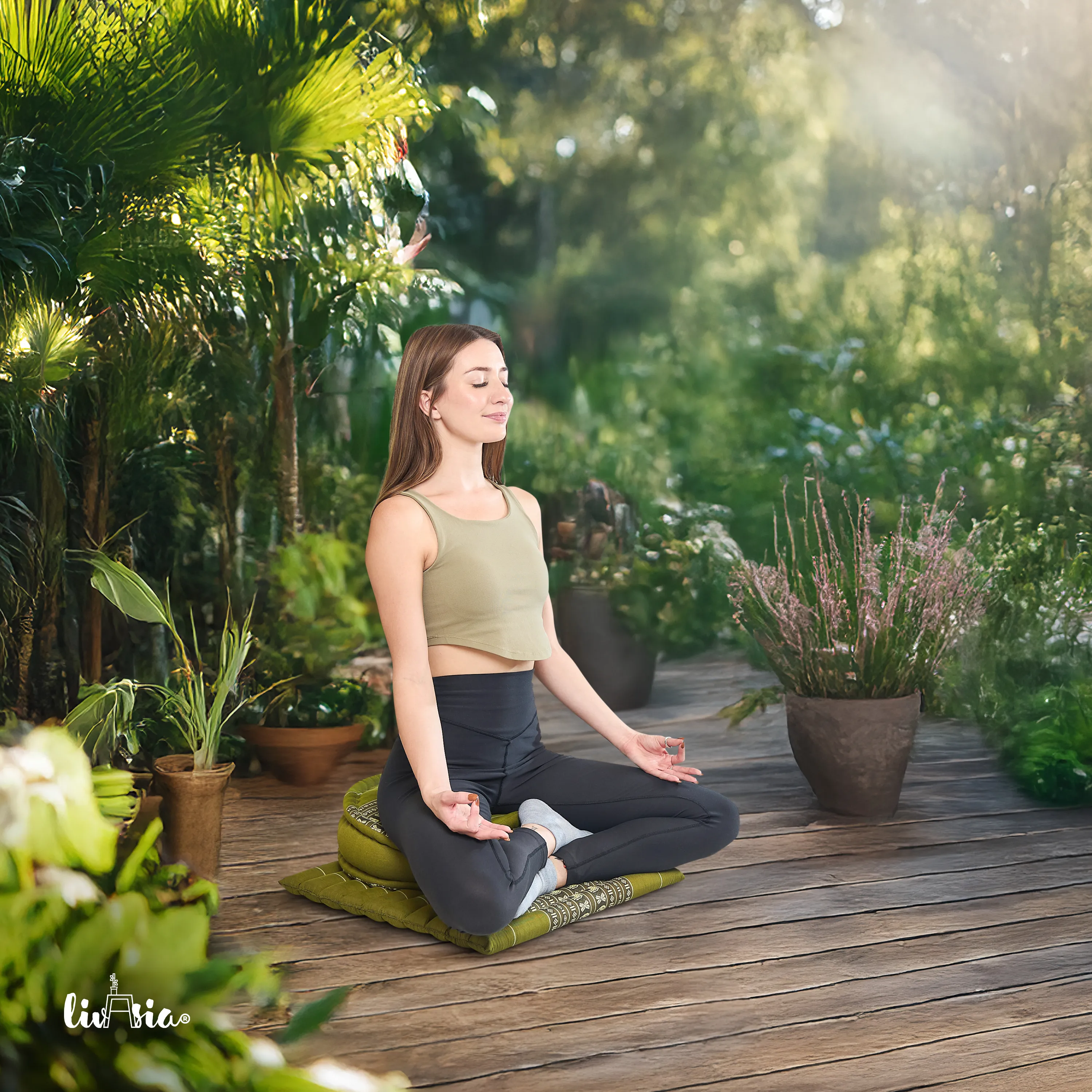 Set de coussins de méditation en kapok L
