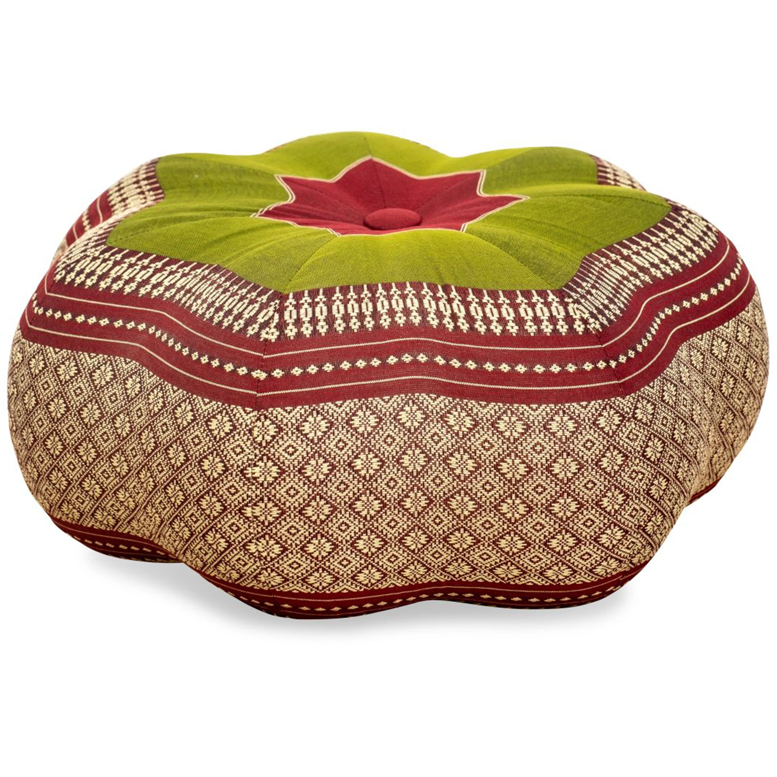 Zafu étoile grande taille en kapok