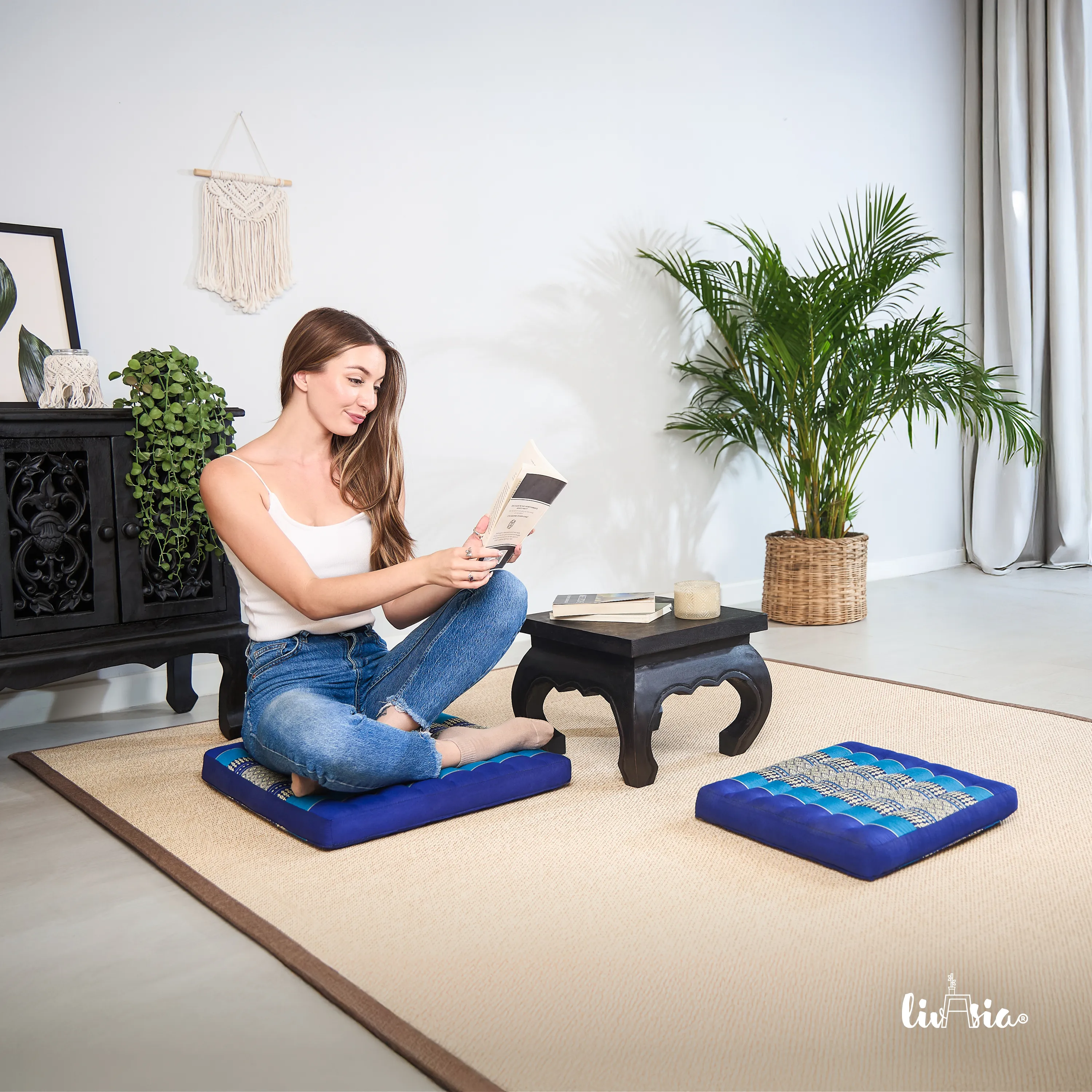 Coussin d’assise en kapok 50 cm