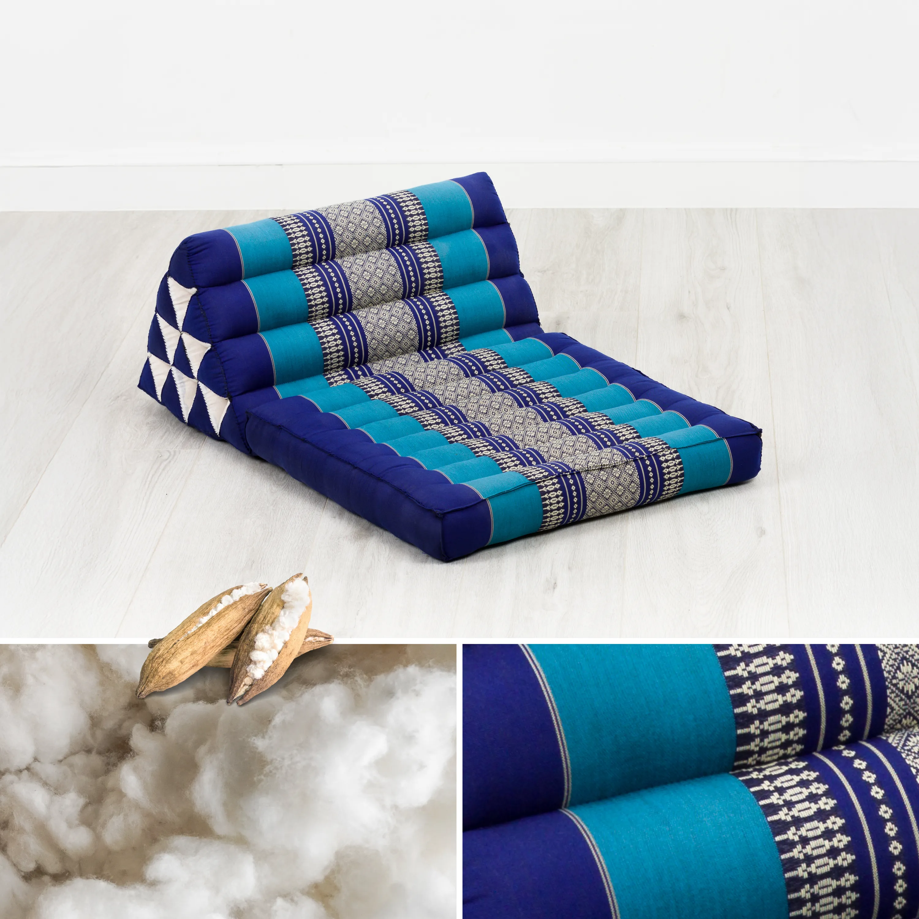 Coussin thaï avec matelas 1 partie en kapok