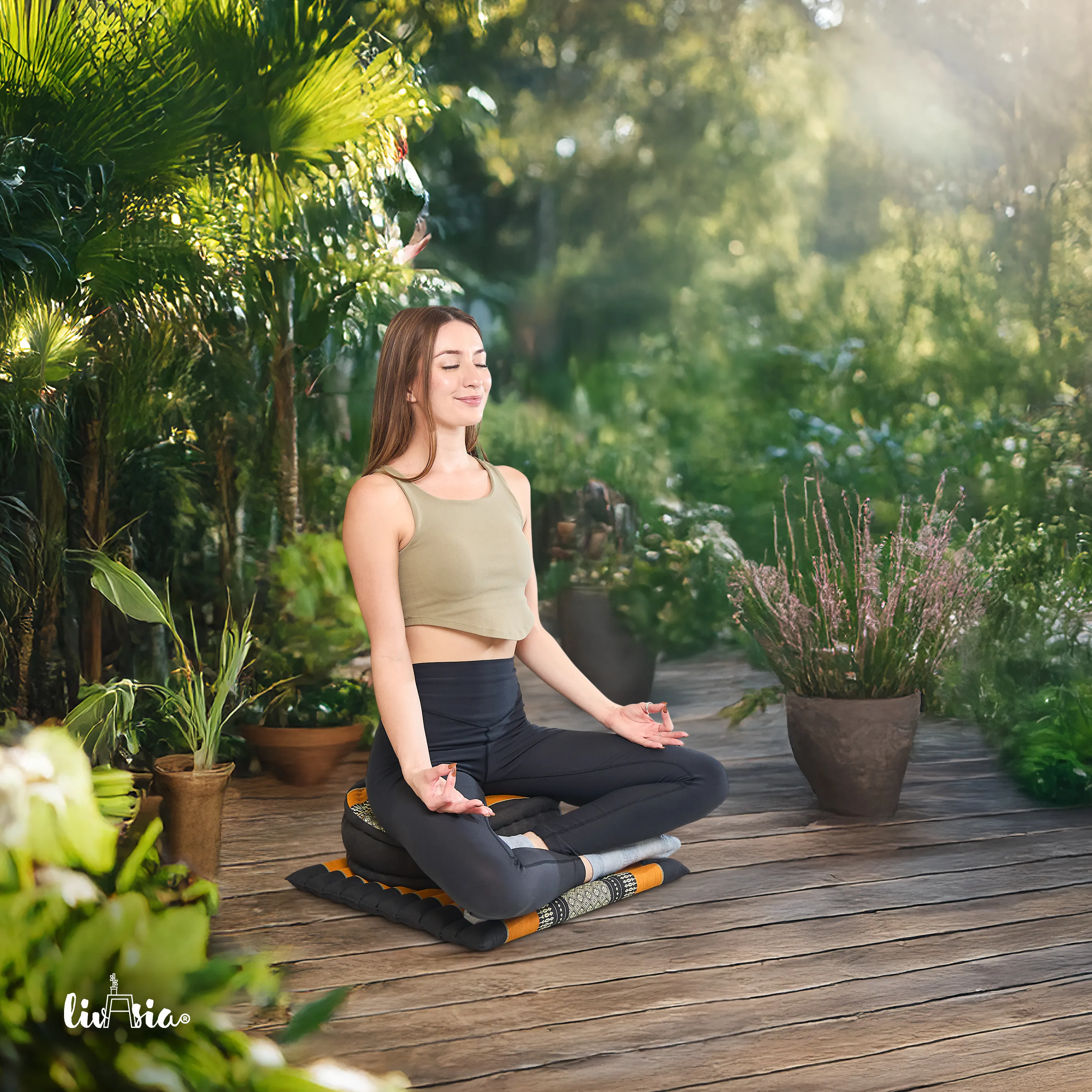 Set de coussins de méditation en kapok L