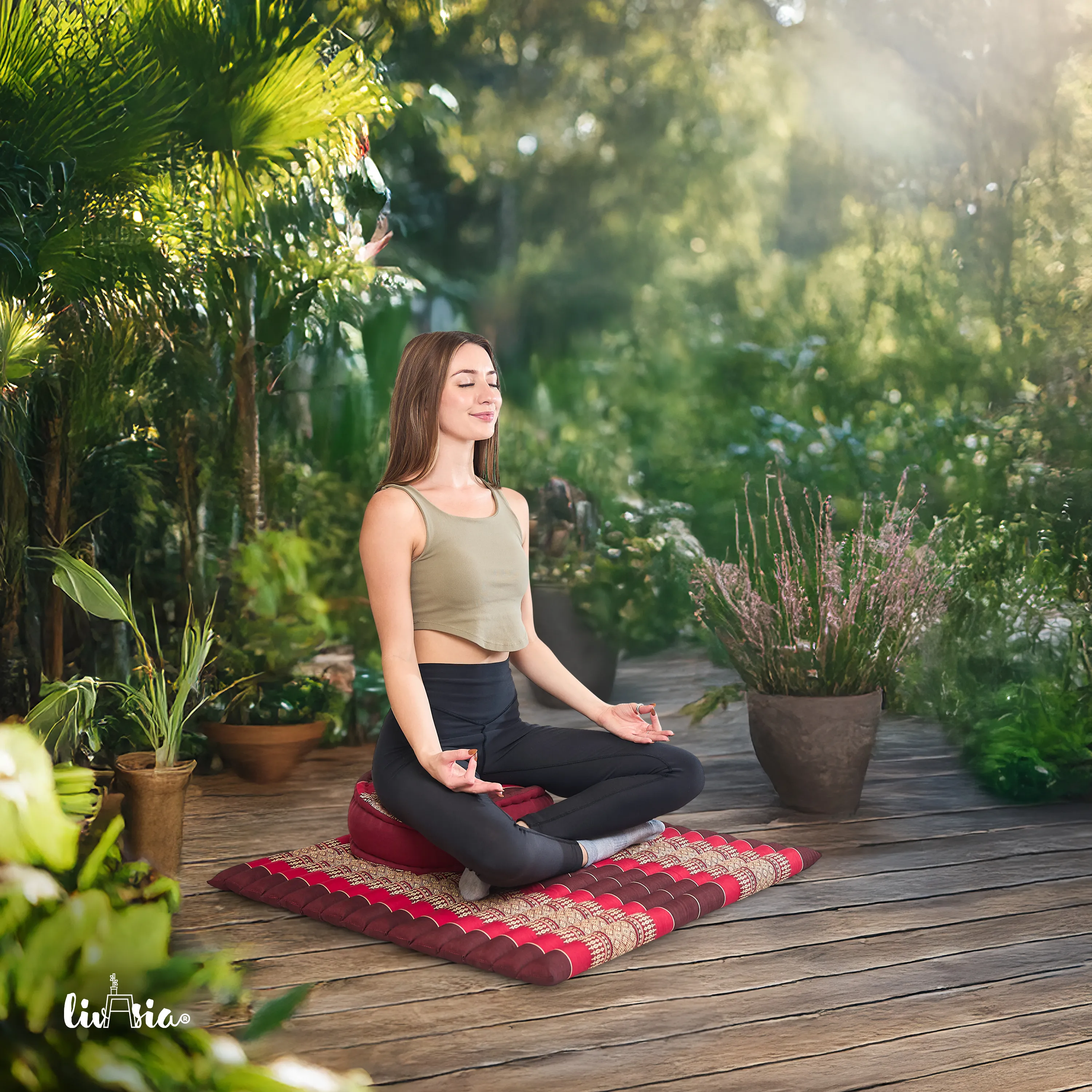 Set de coussins de méditation en kapok XL
