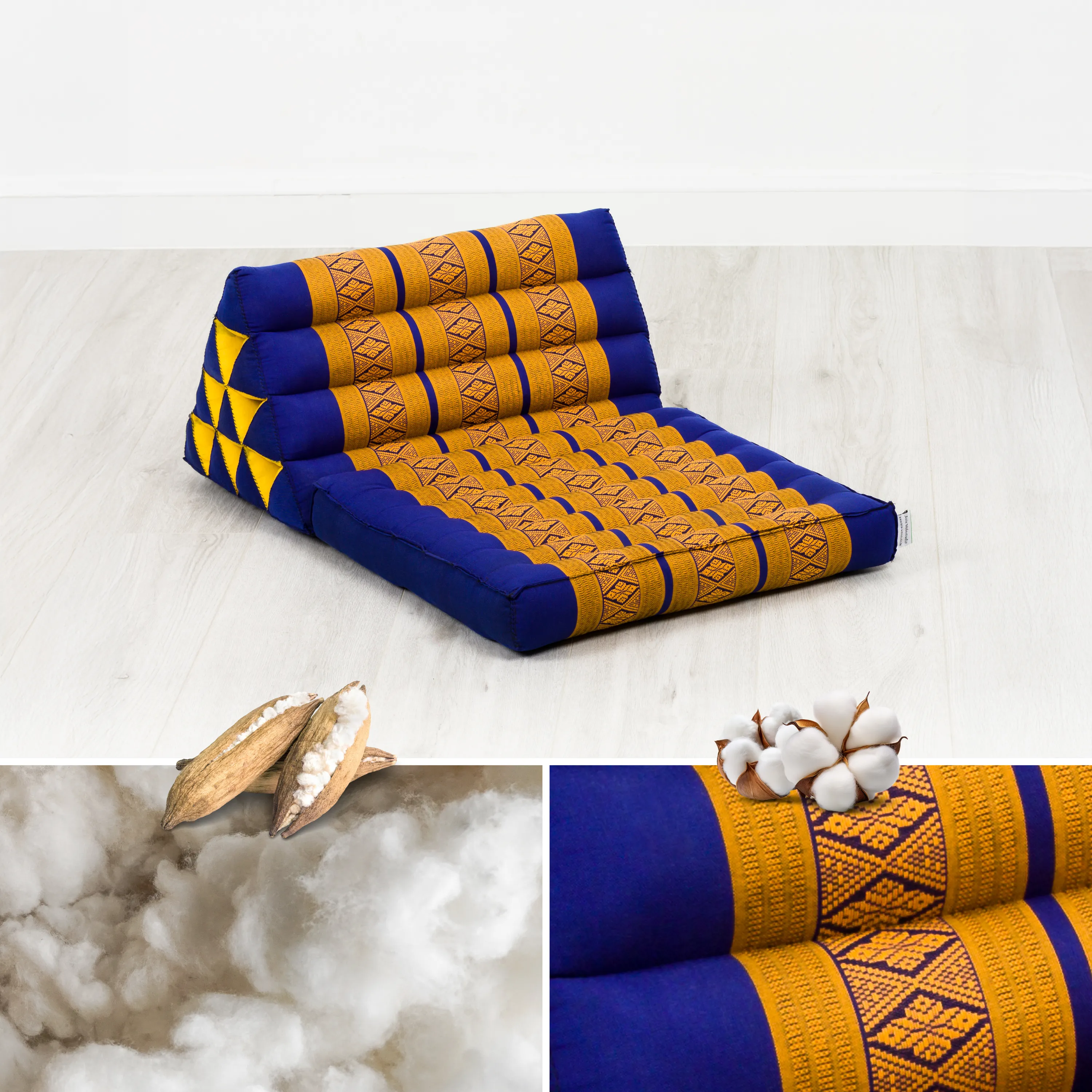 Coussin thaï avec matelas 1 partie en kapok