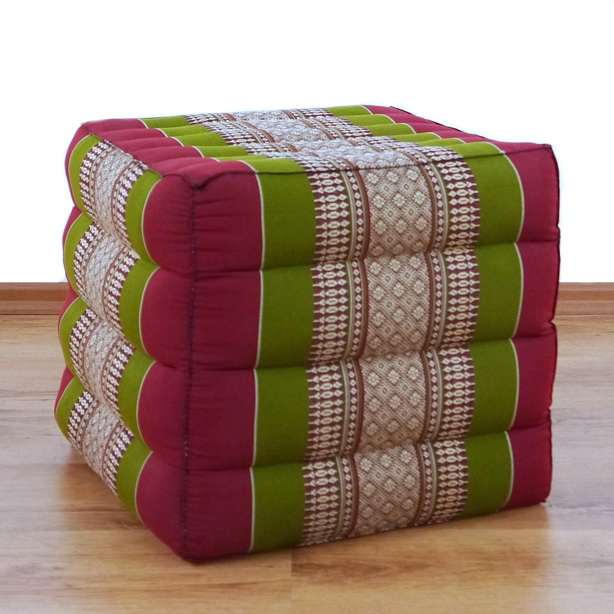 Coussin cube en kapok