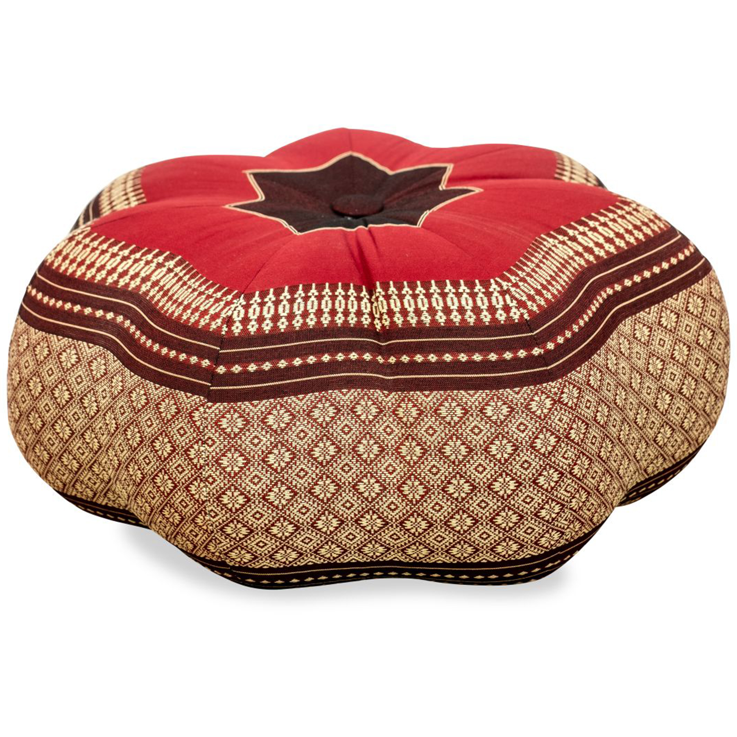 Zafu étoile grande taille en kapok