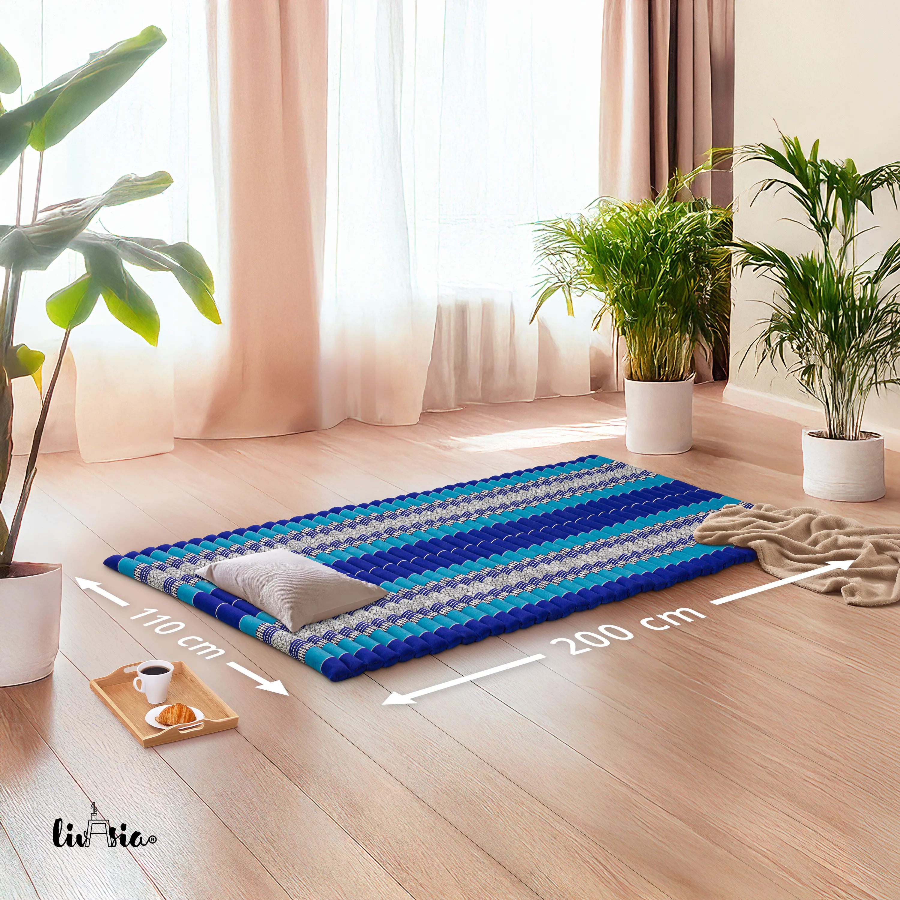 Tapis enroulable en kapok, 110 cm de large