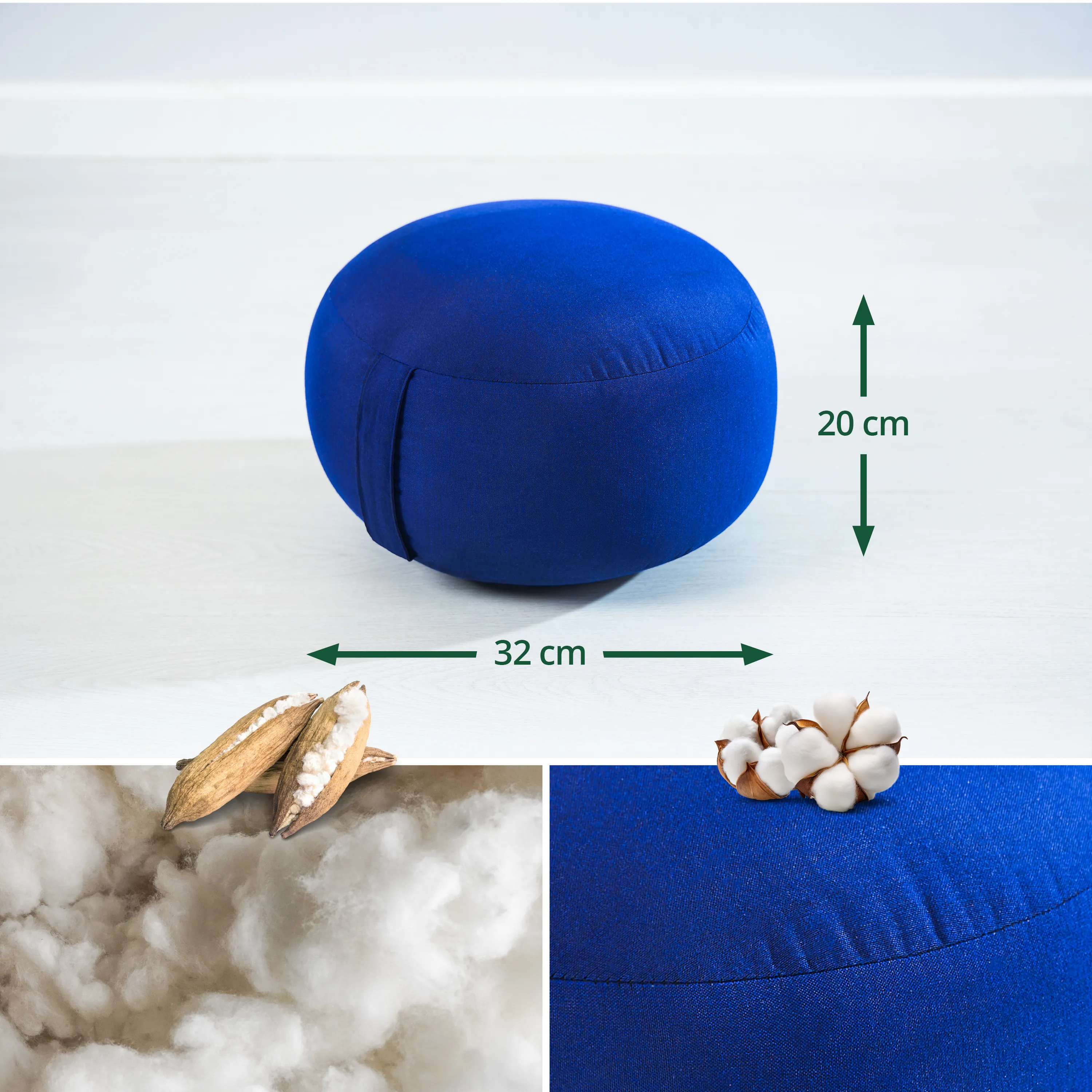 Zafu petite taille en kapok, Basic
