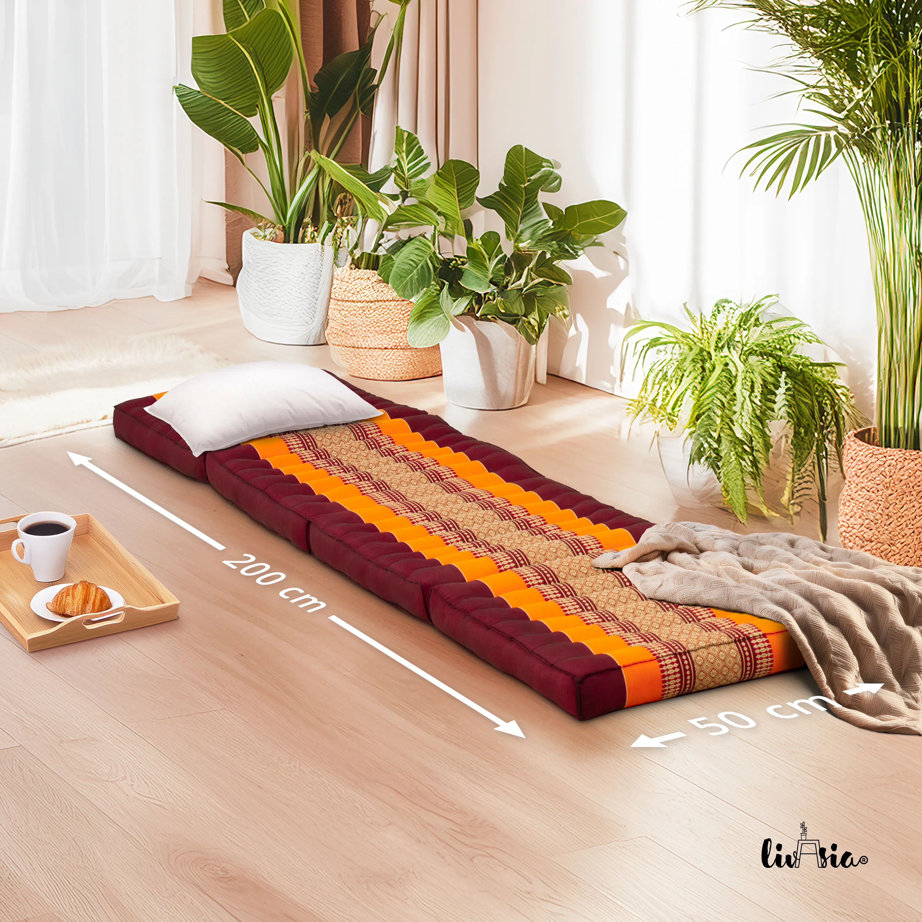 Matelas pliable en kapok, 50 cm de large, Classic
