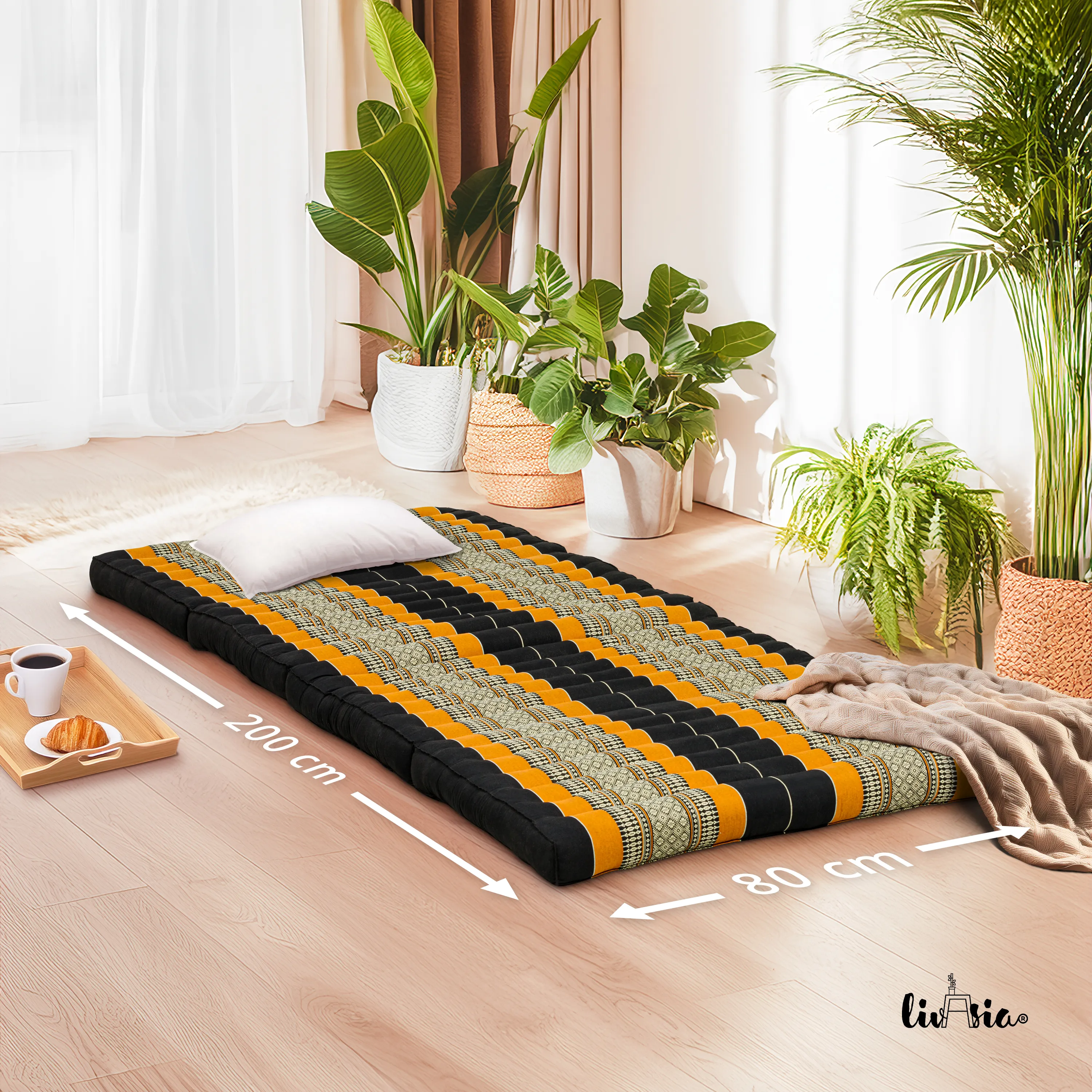 Matelas pliable en kapok, 80 cm de large, Classic