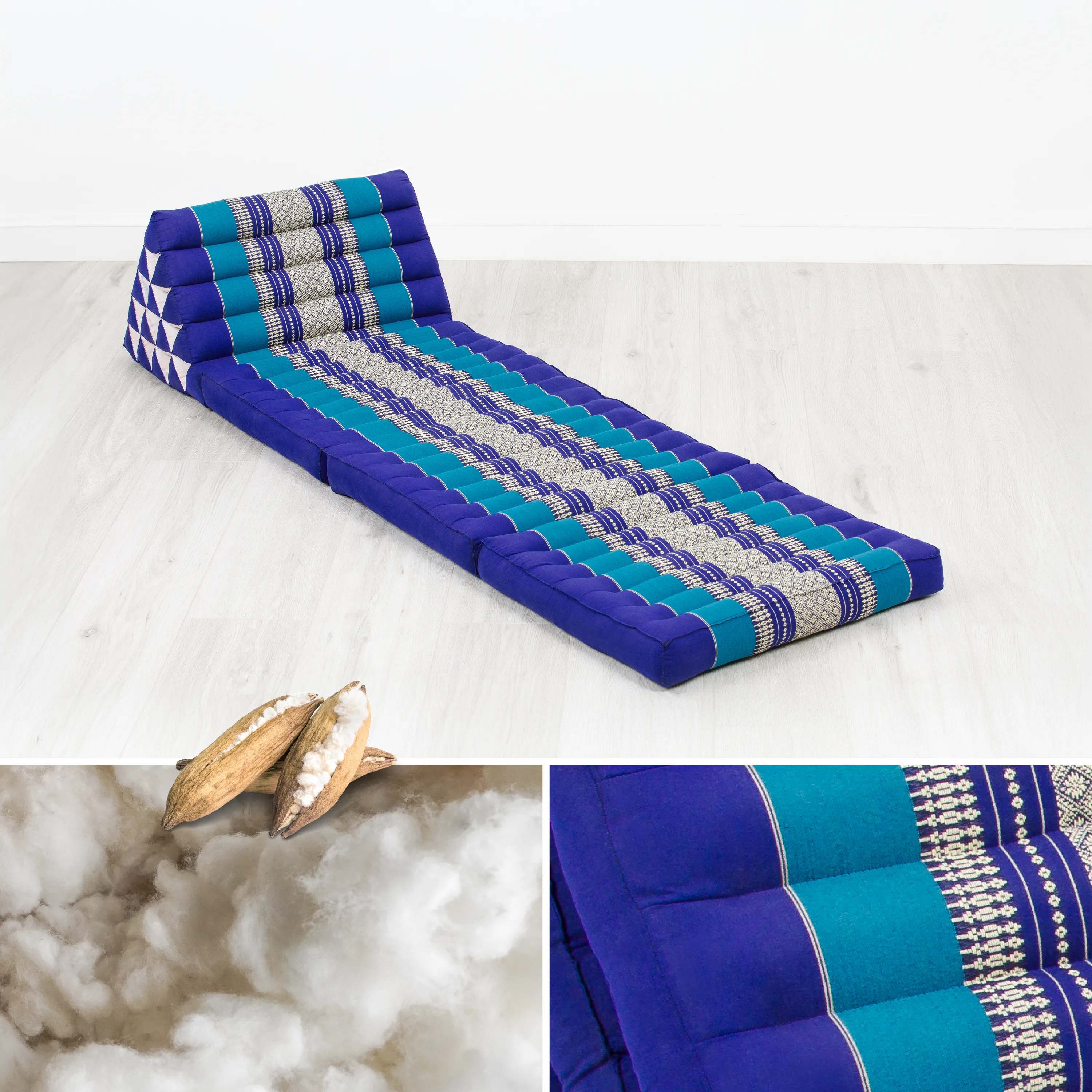 Coussin thaï en kapok hauteur XXL
