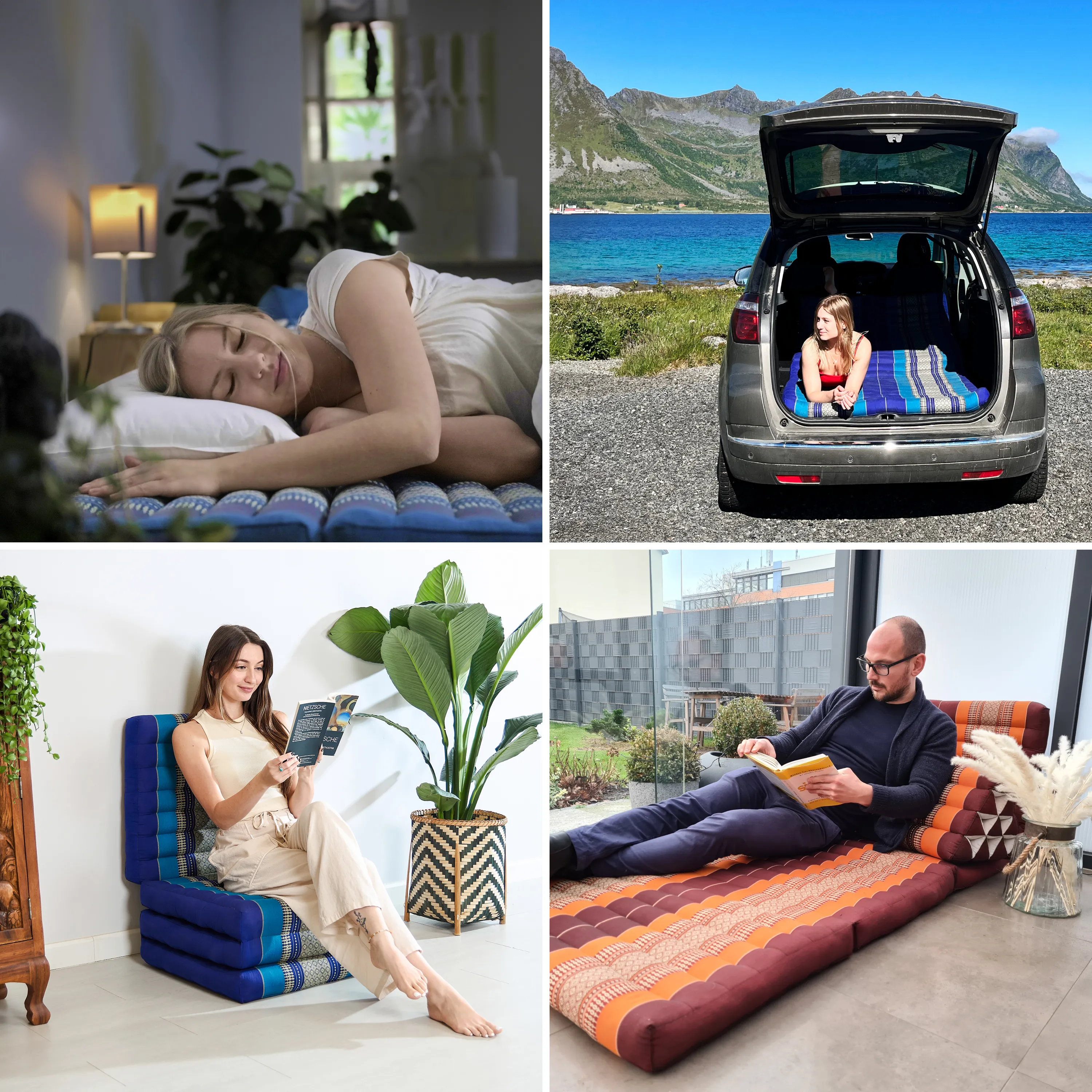 Matelas pliable en kapok, 50 cm de large, Classic
