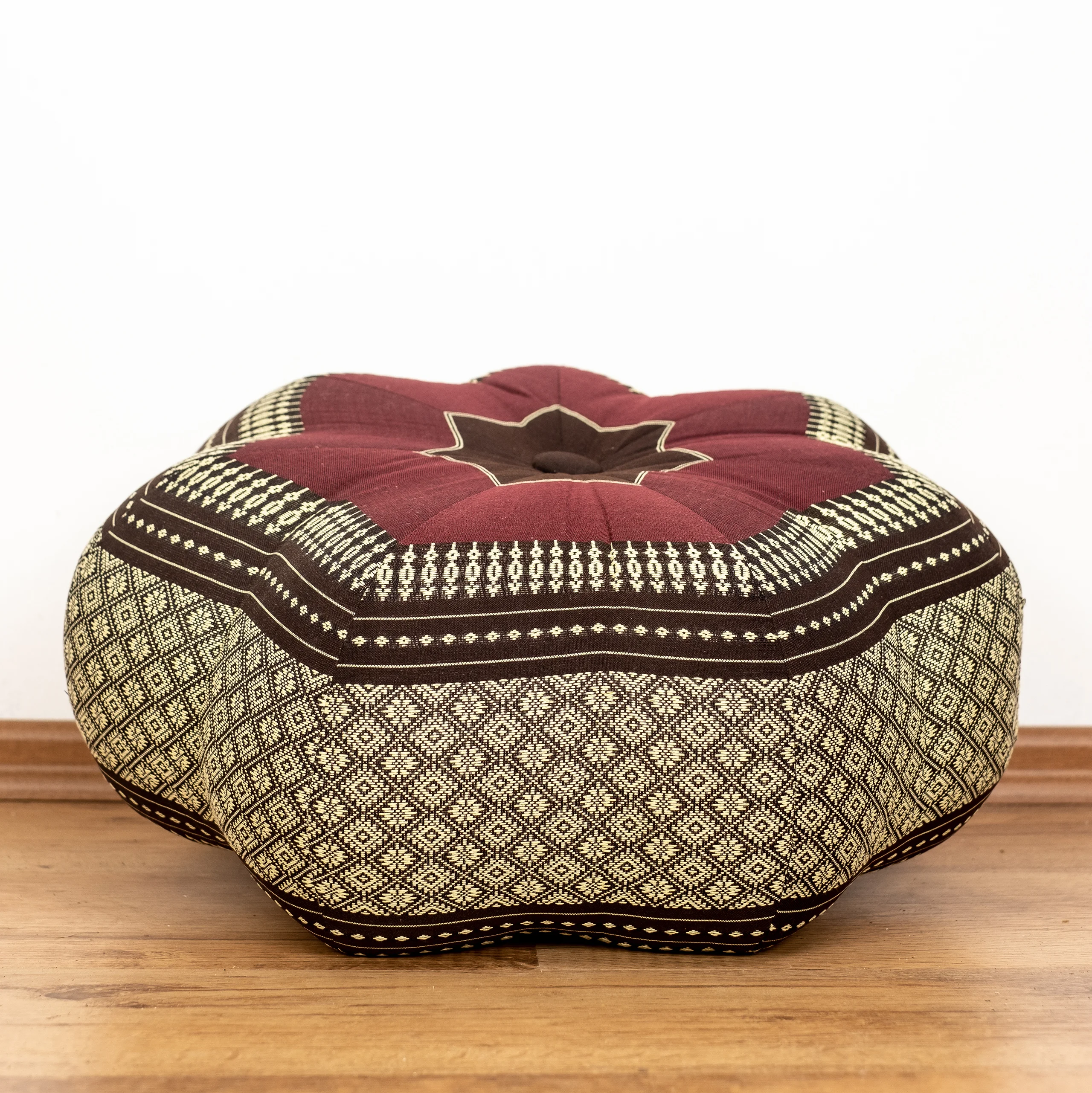Zafu étoile grande taille en kapok