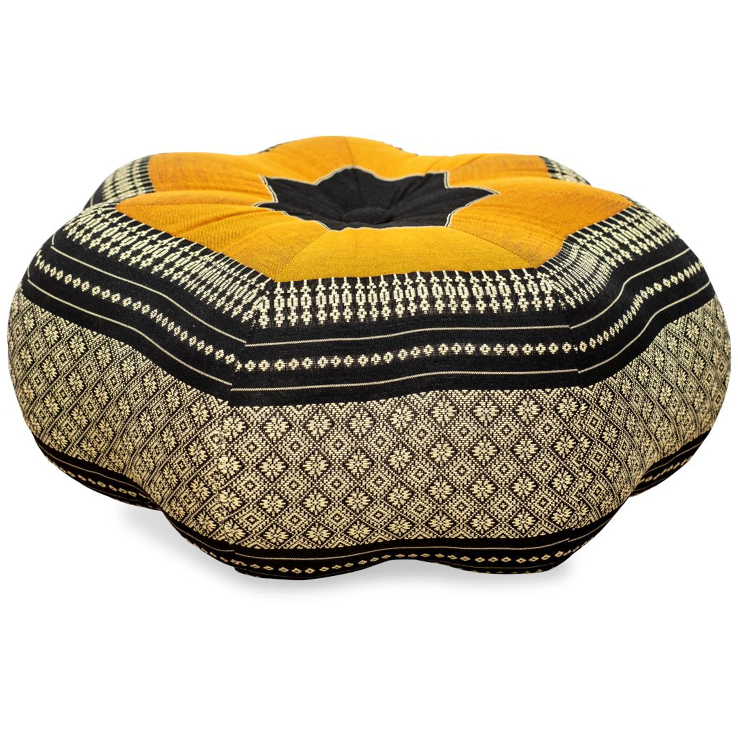 Zafu étoile grande taille en kapok