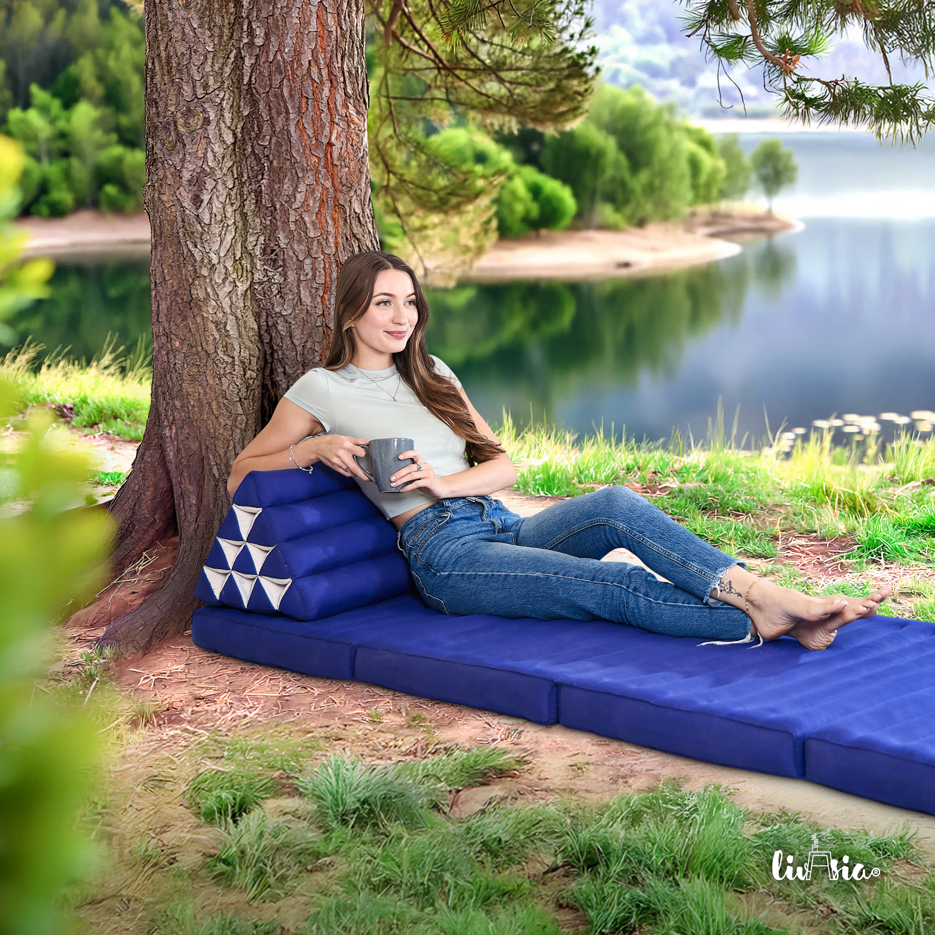 Coussin triangulaire en kapok, Basic