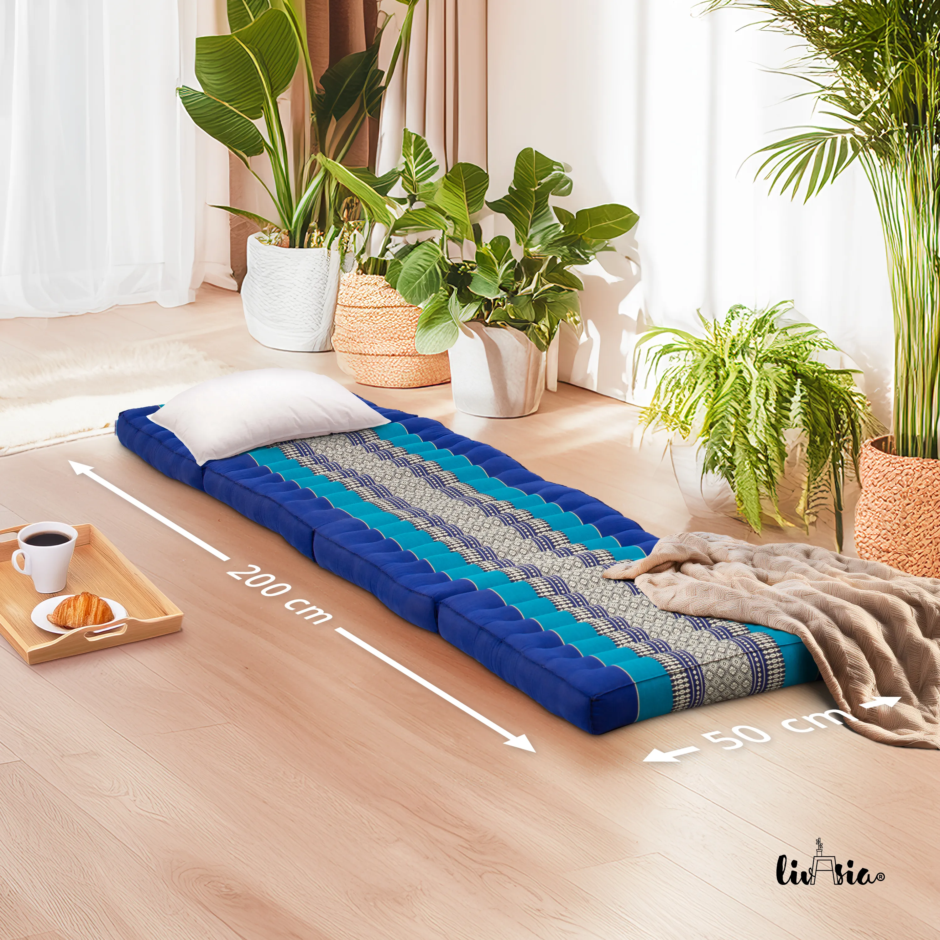 Matelas pliable en kapok, 50 cm de large, Classic