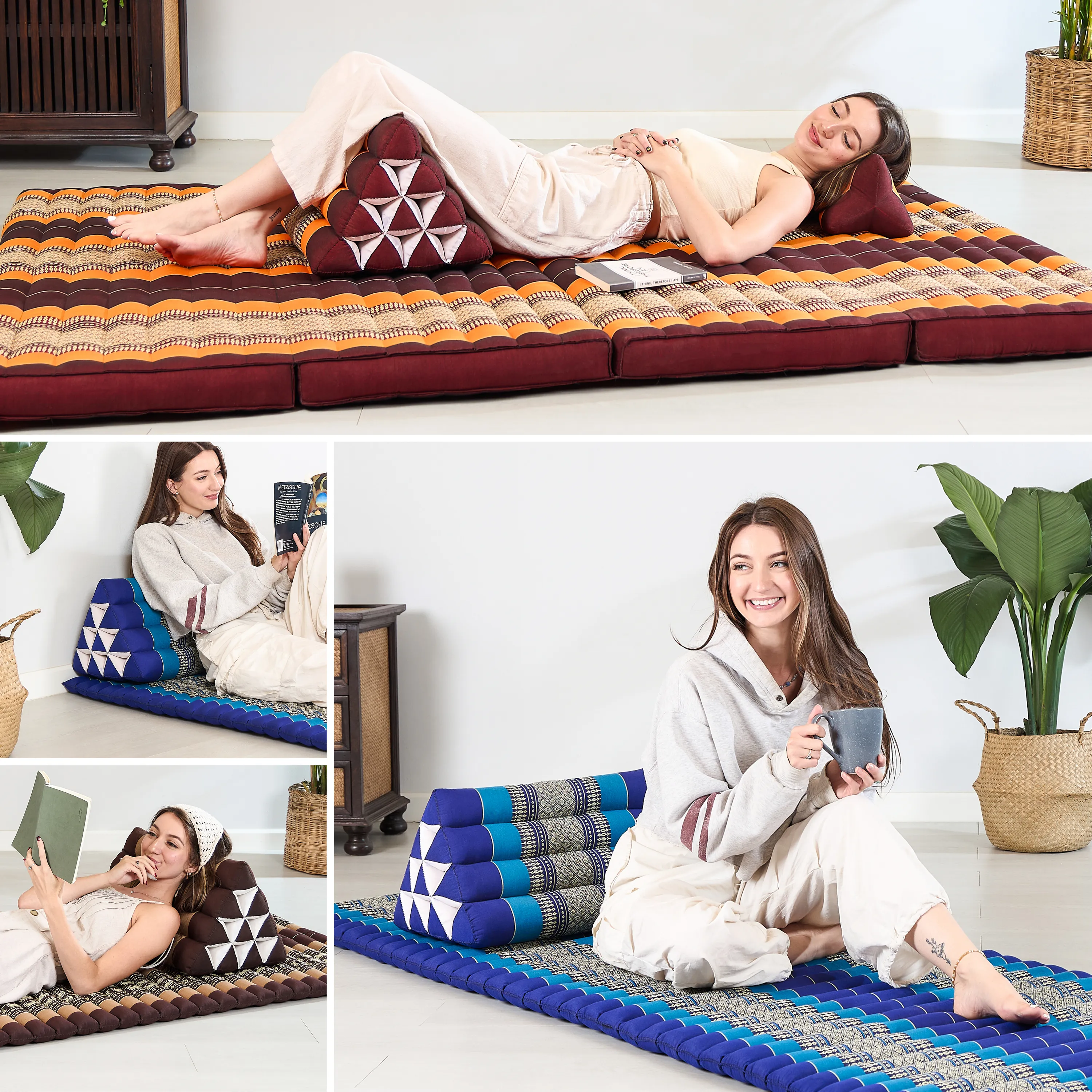 Coussin triangulaire en kapok, Classic