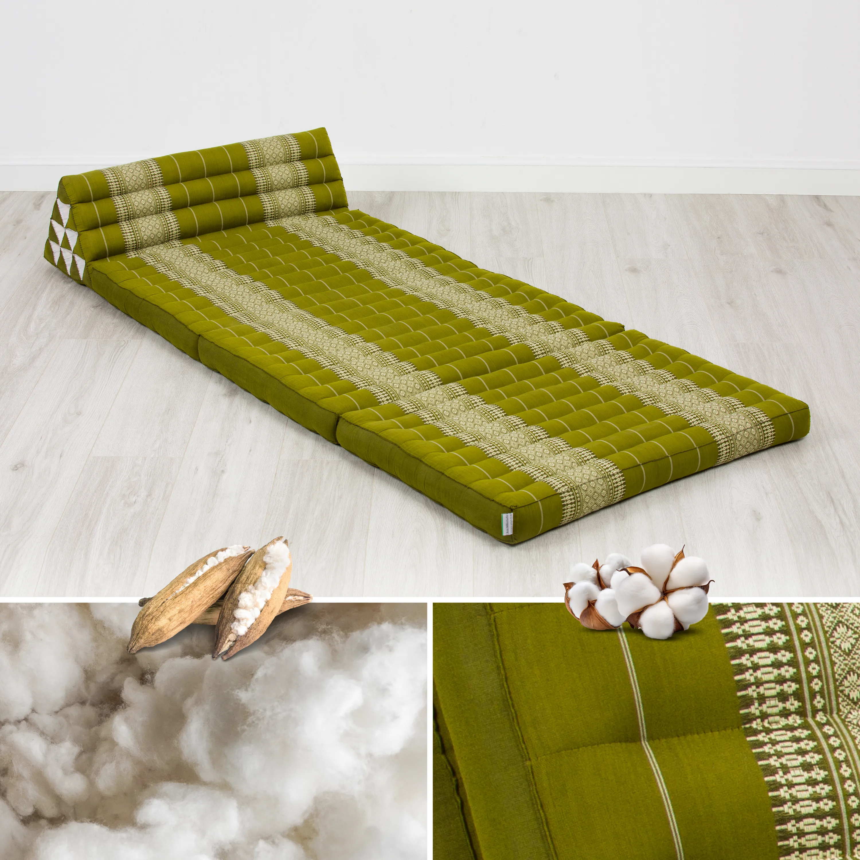 Coussin thaï en kapok largeur XXL