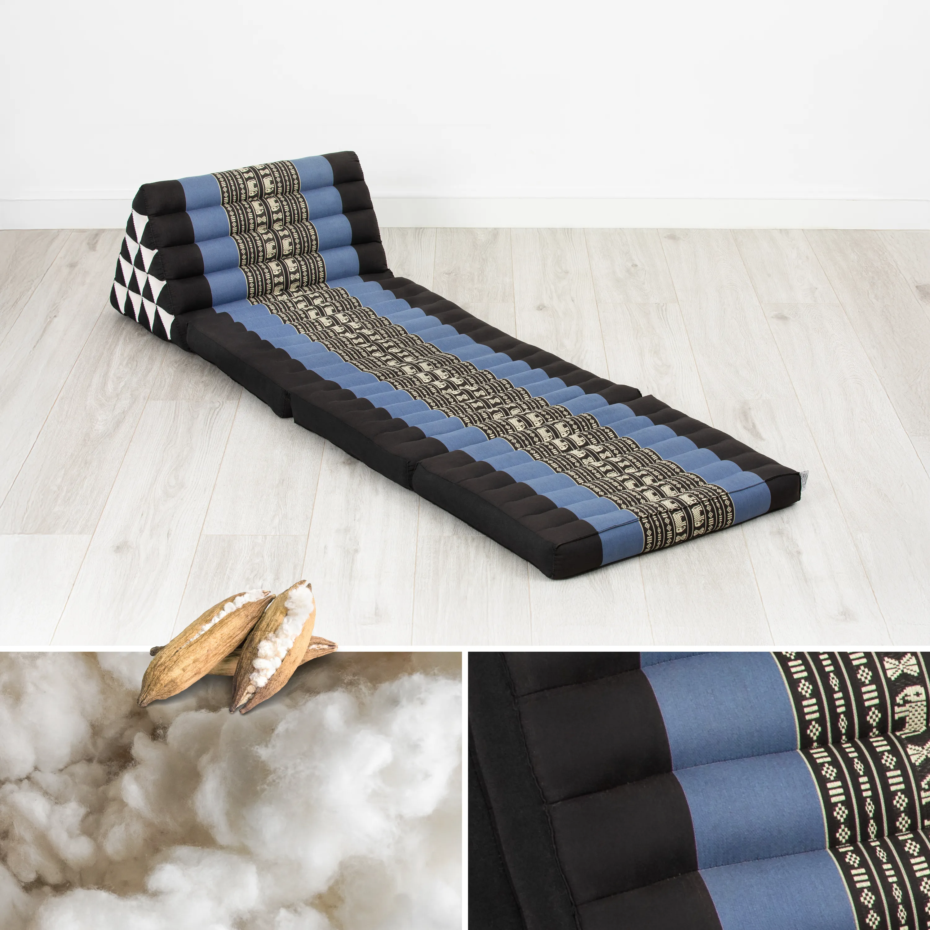 Coussin thaï en kapok hauteur XXL