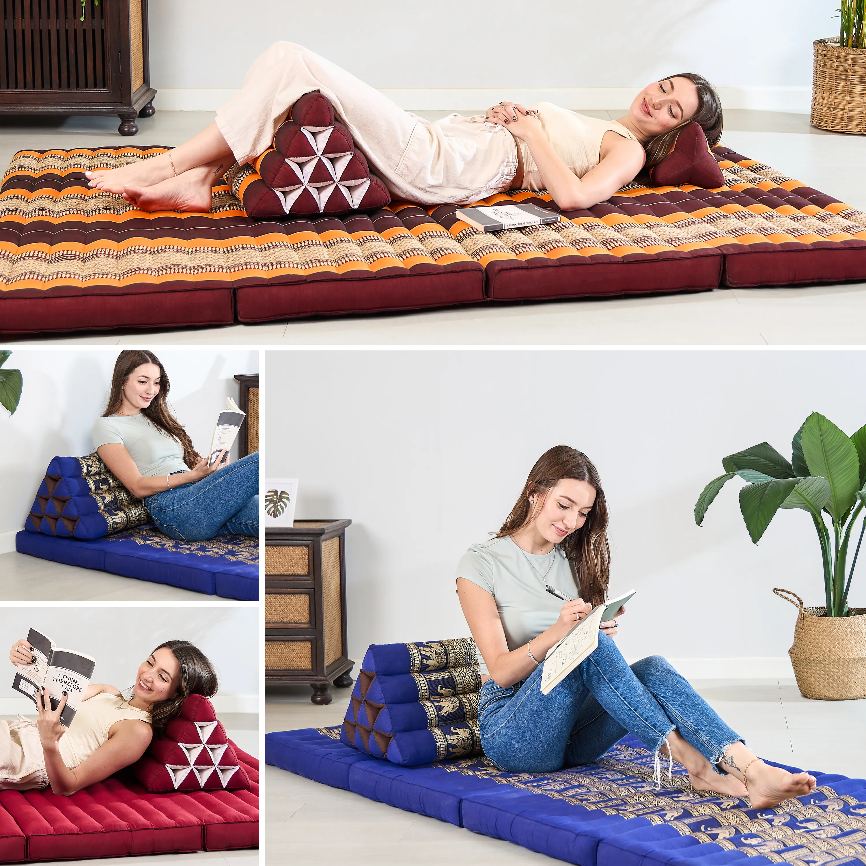 Coussin triangulaire en kapok, Deluxe