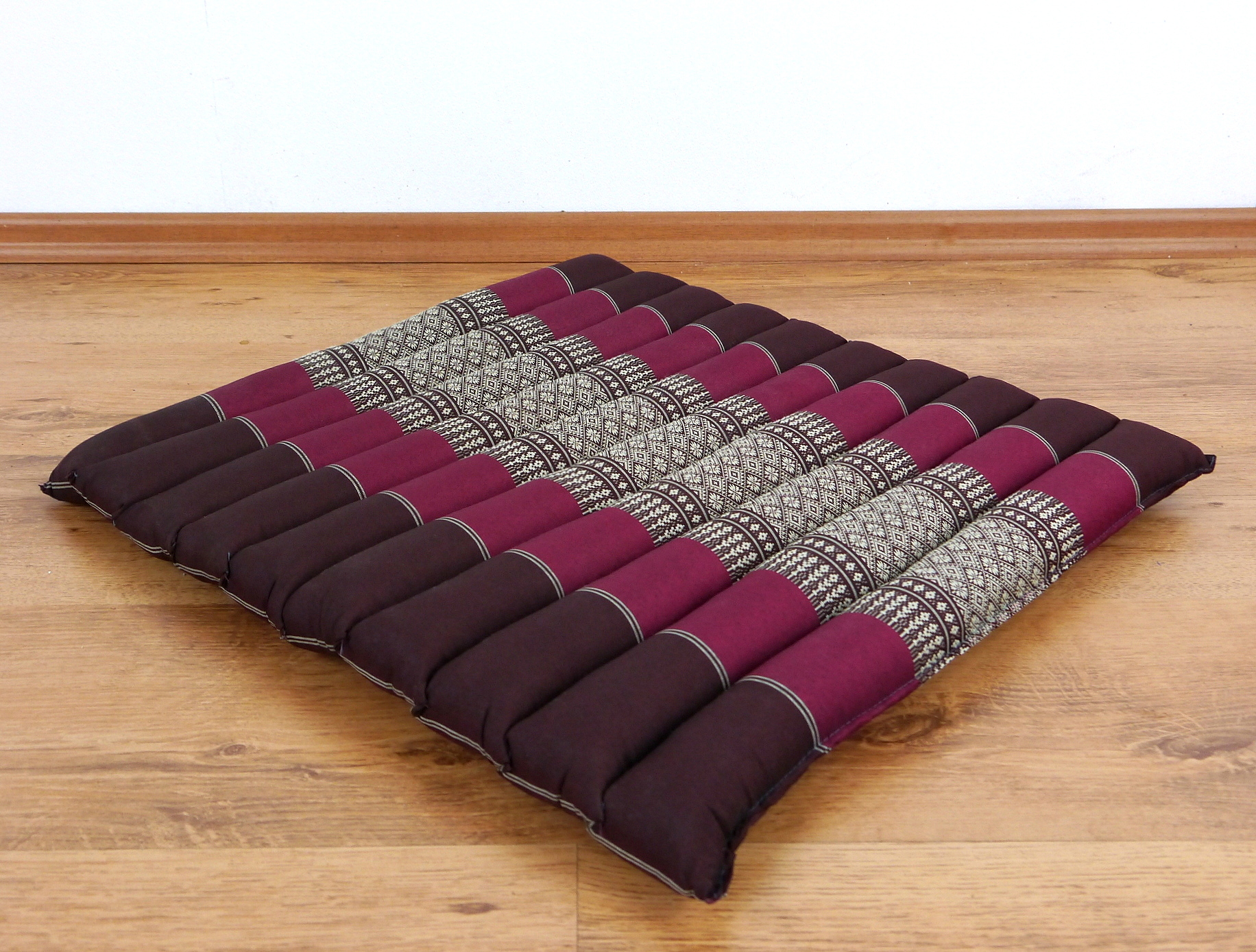 Coussin surpiqué en kapok 50 cm