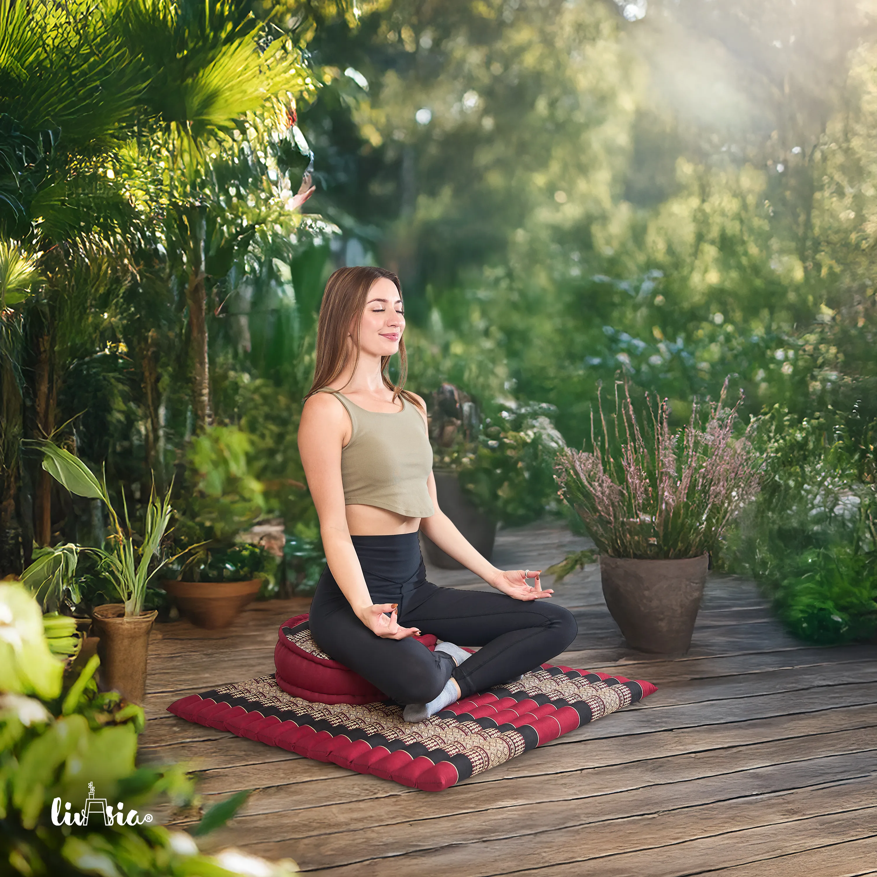 Set de coussins de méditation en kapok XL