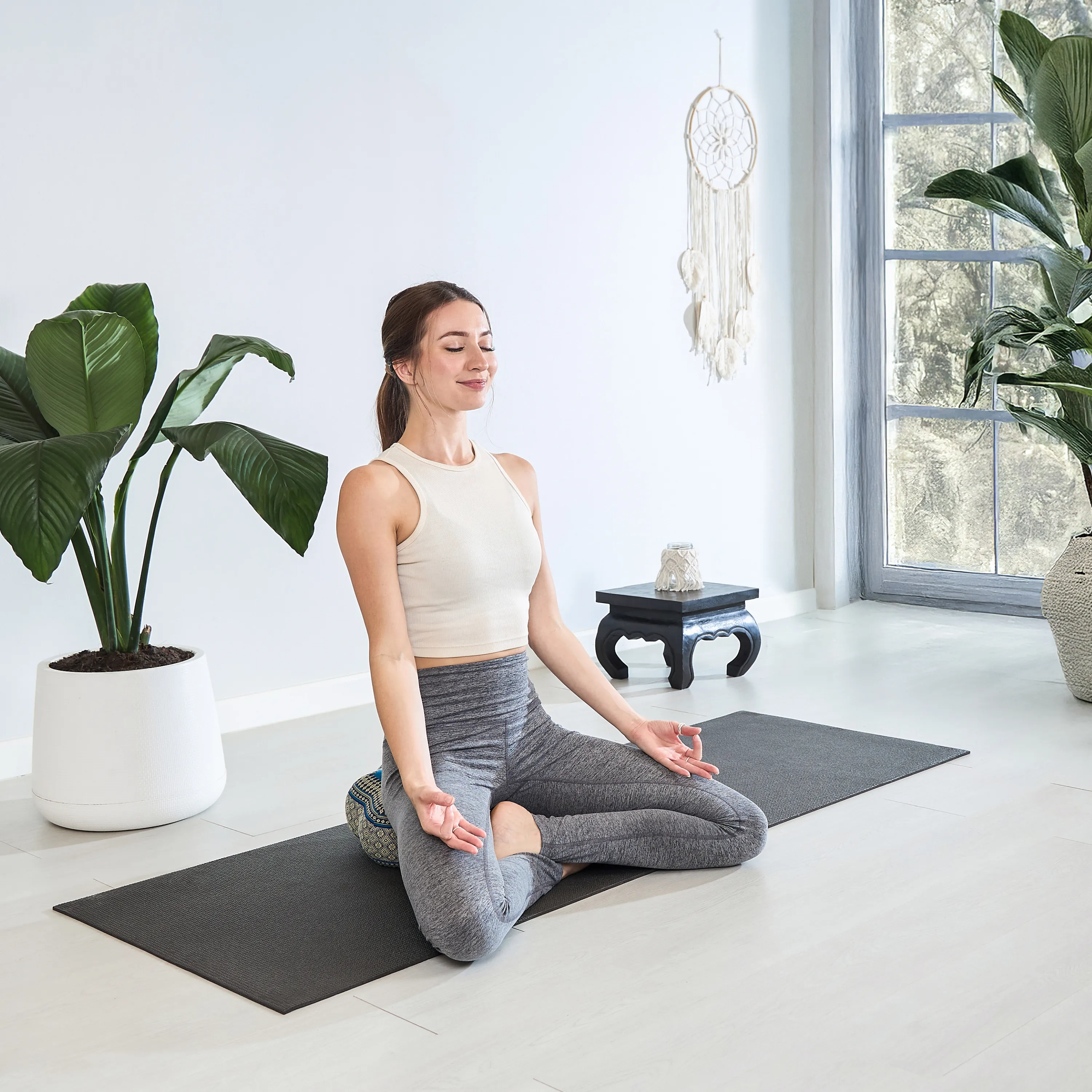 Zafu étoile petite taille en kapok
