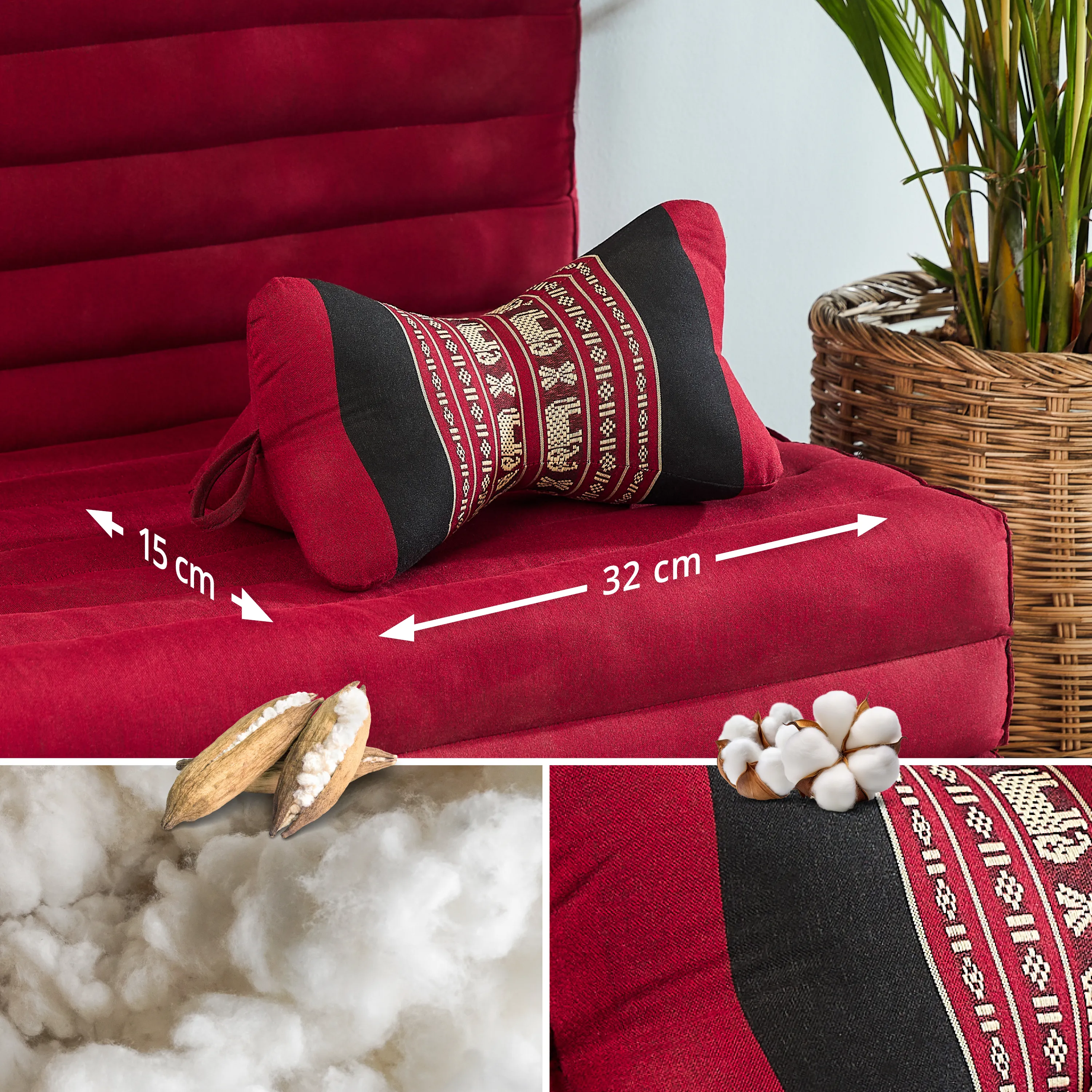 Coussin os en kapok